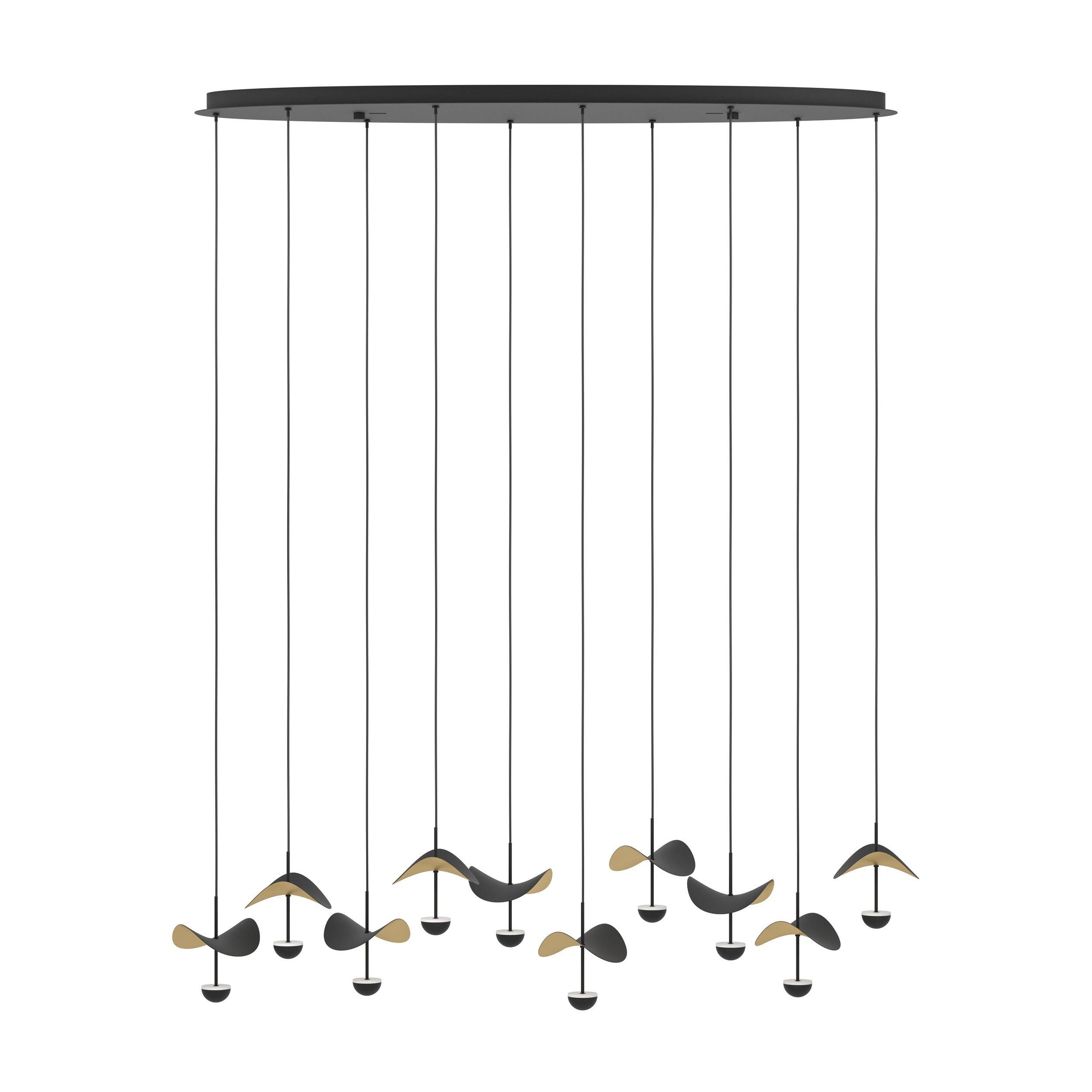 Suspension LED DRACERA noir L112cm
