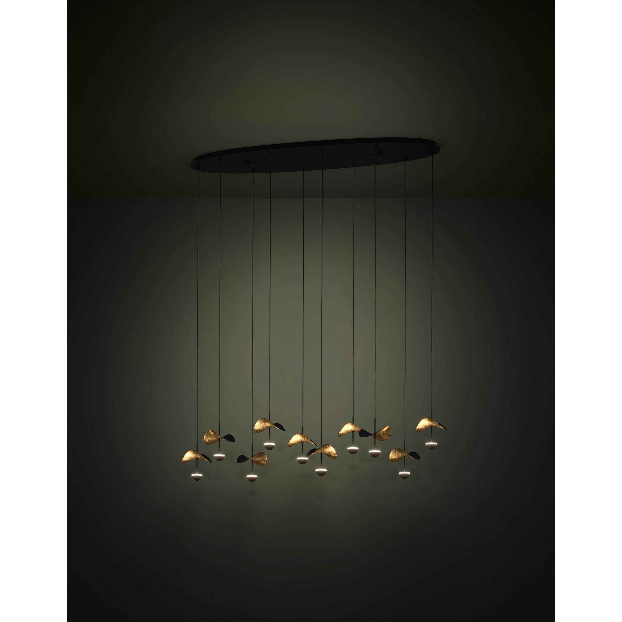 Suspension LED DRACERA noir L112cm