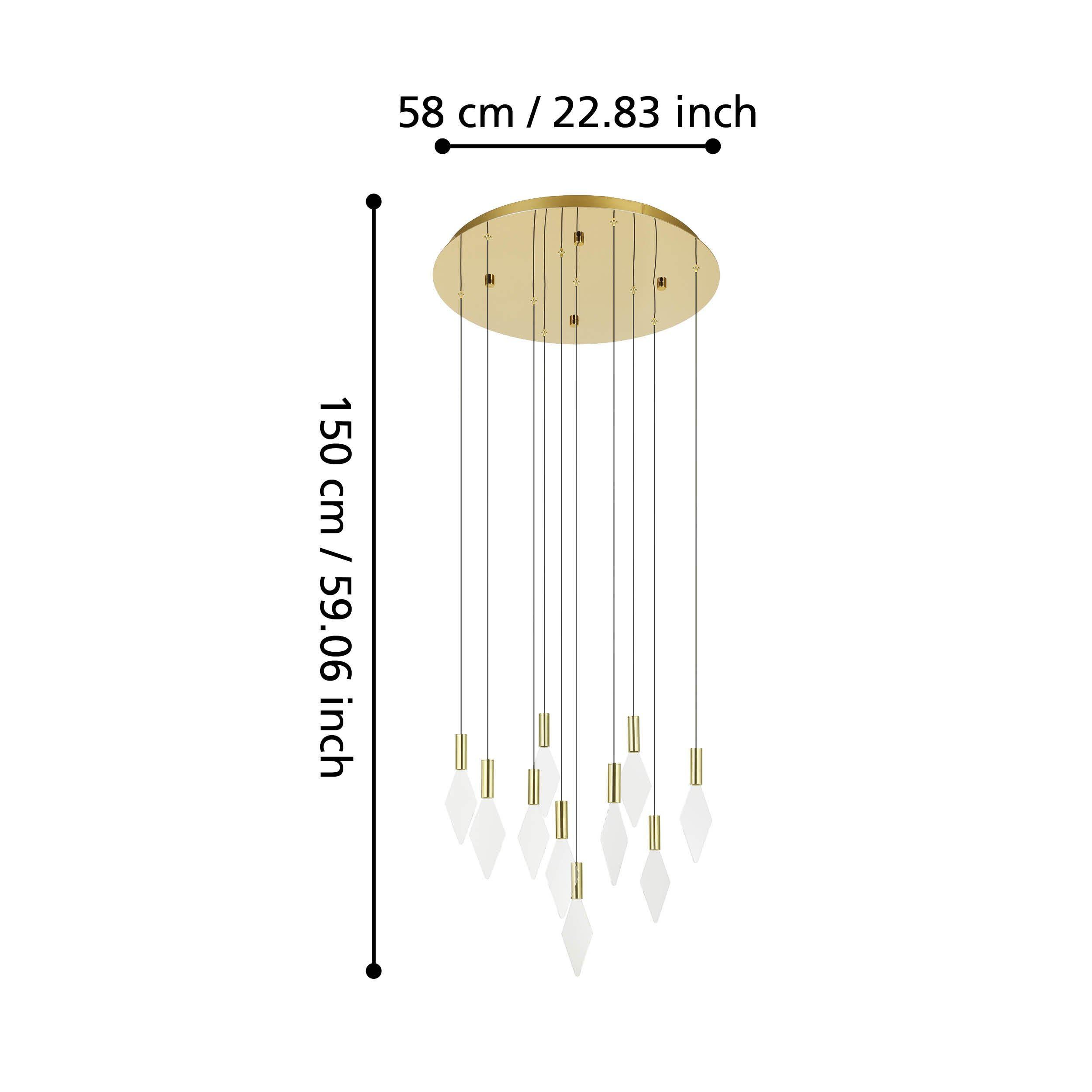 Suspension en métal laiton MIRADOR LED INT 10X3W