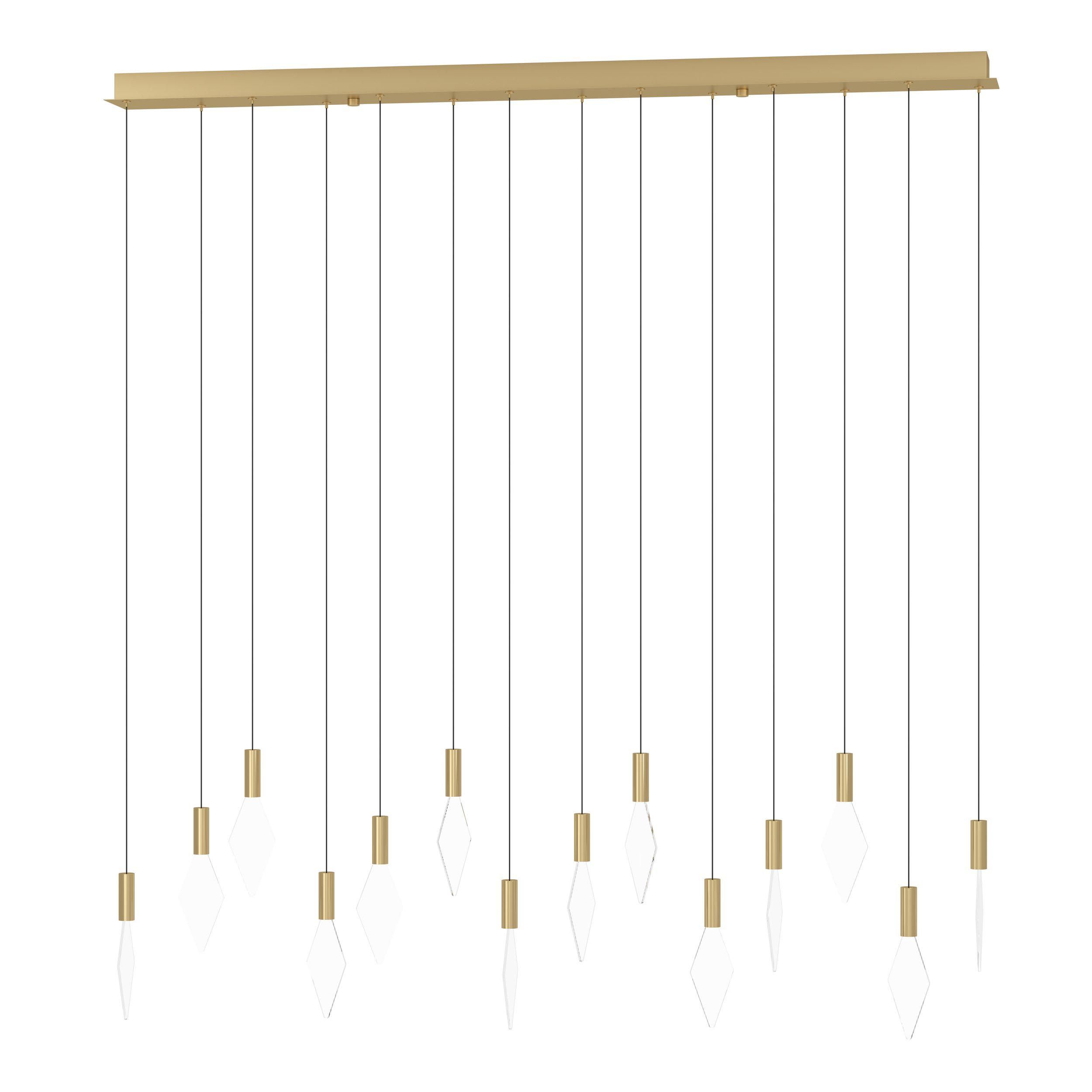 Suspension en métal laiton MIRADOR LED INT 14X3,3W