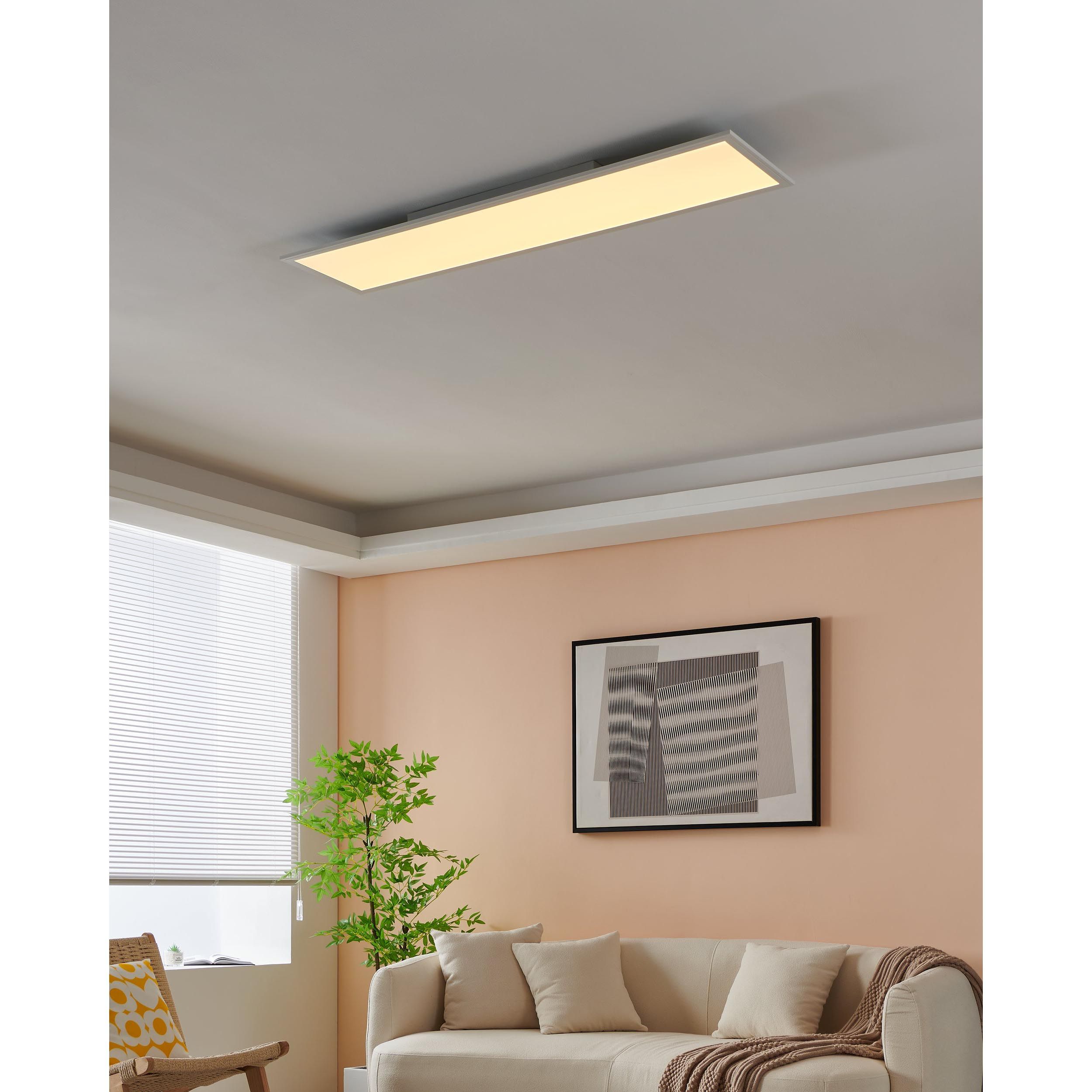 Plafonnier LED dimmable SALOBRENA-Z blanc L120cm