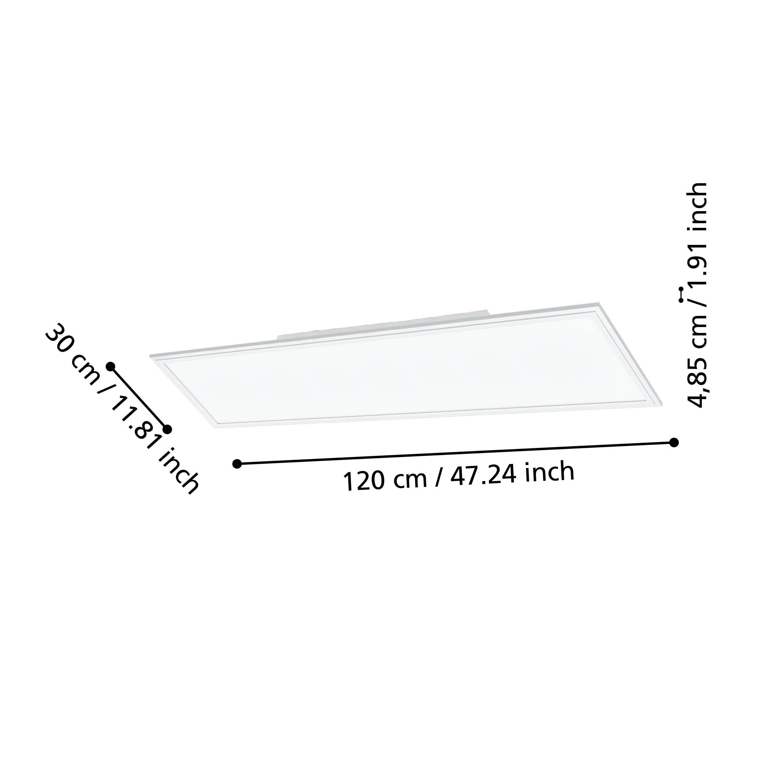 Plafonnier LED dimmable SALOBRENA-Z blanc L120cm