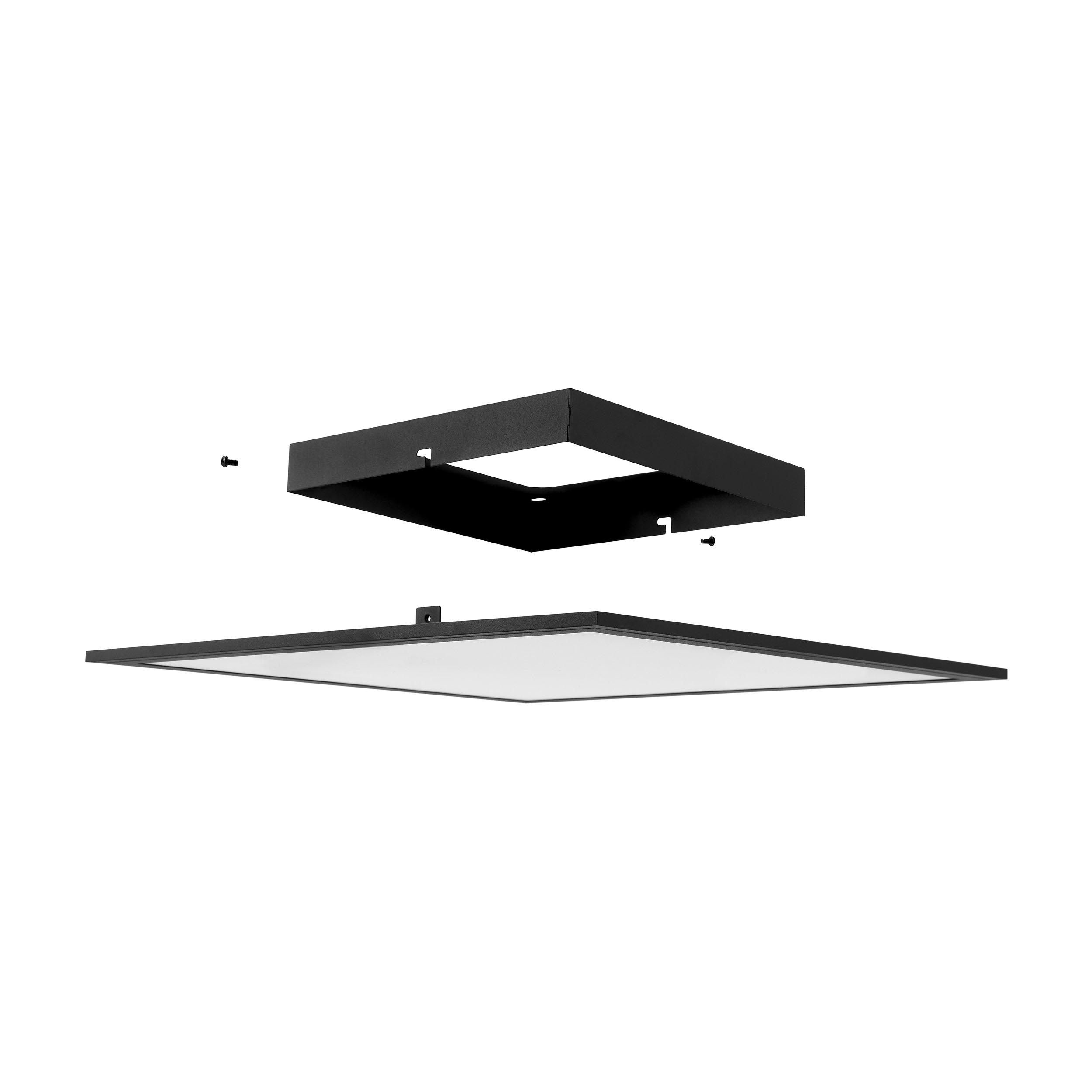 Plafonnier LED dimmable SALOBRENA-Z noir Ø45cm