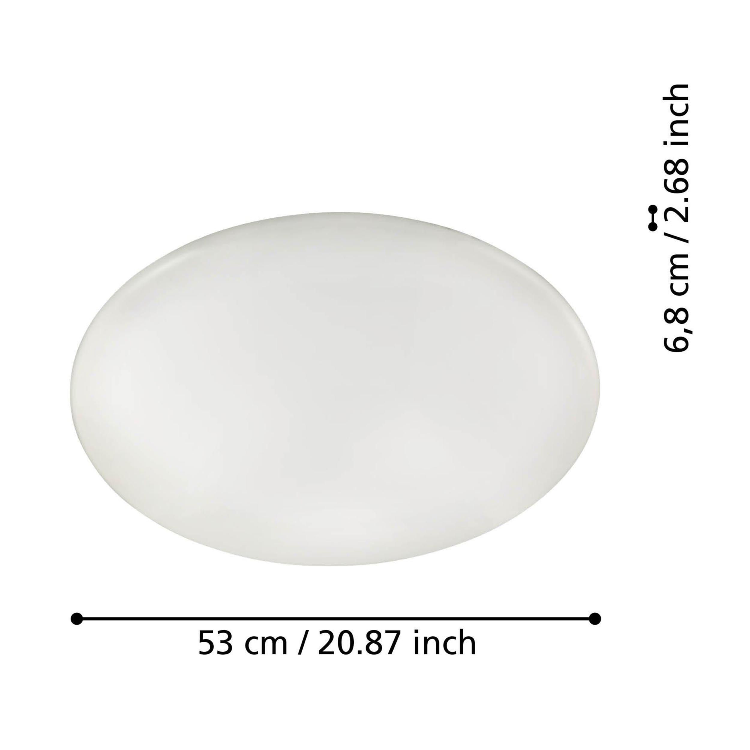 Plafonnier LED dimmable TOTARI-Z blanc Ø53cm