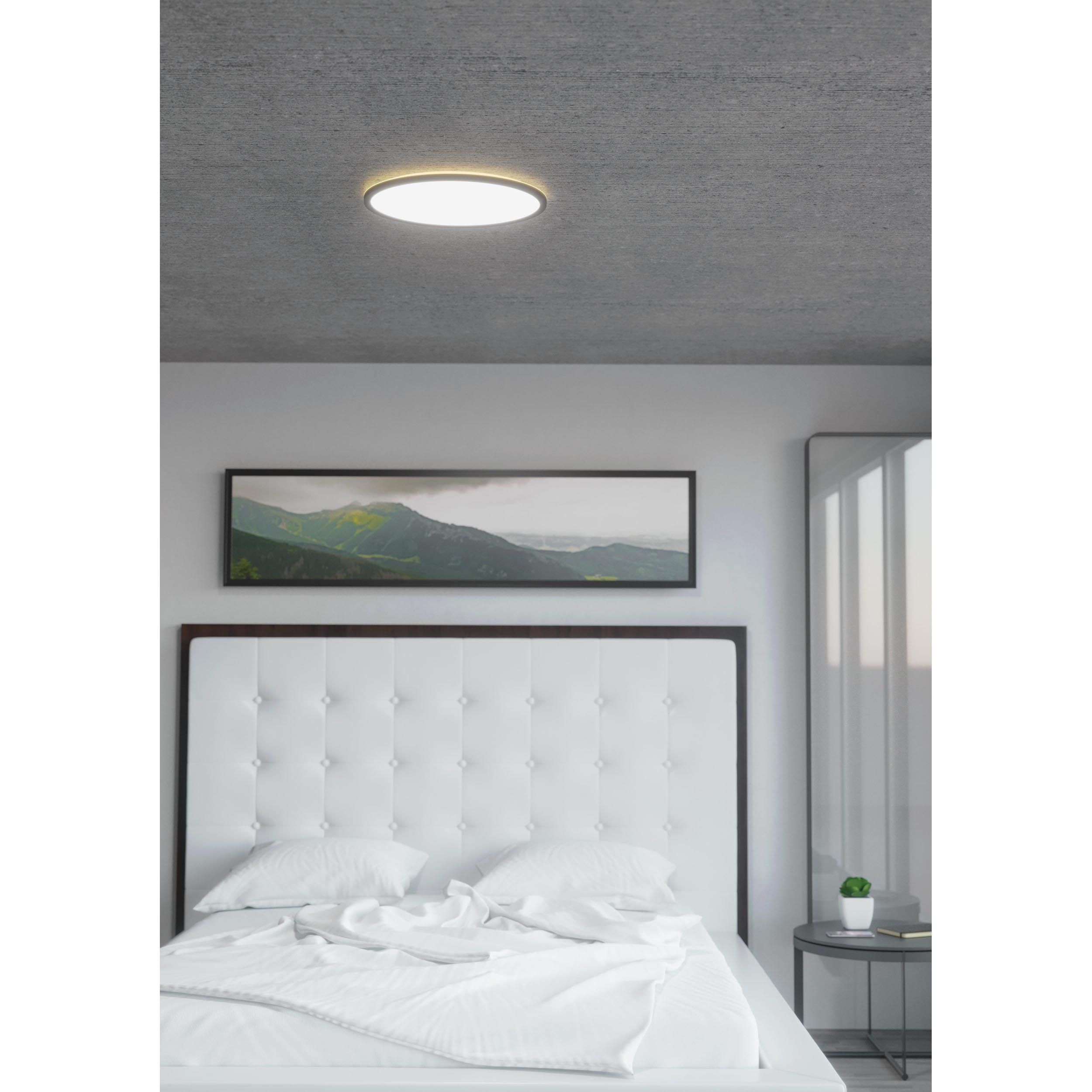 Plafonnier LED ROVITO-Z connecté noir Ø42cm