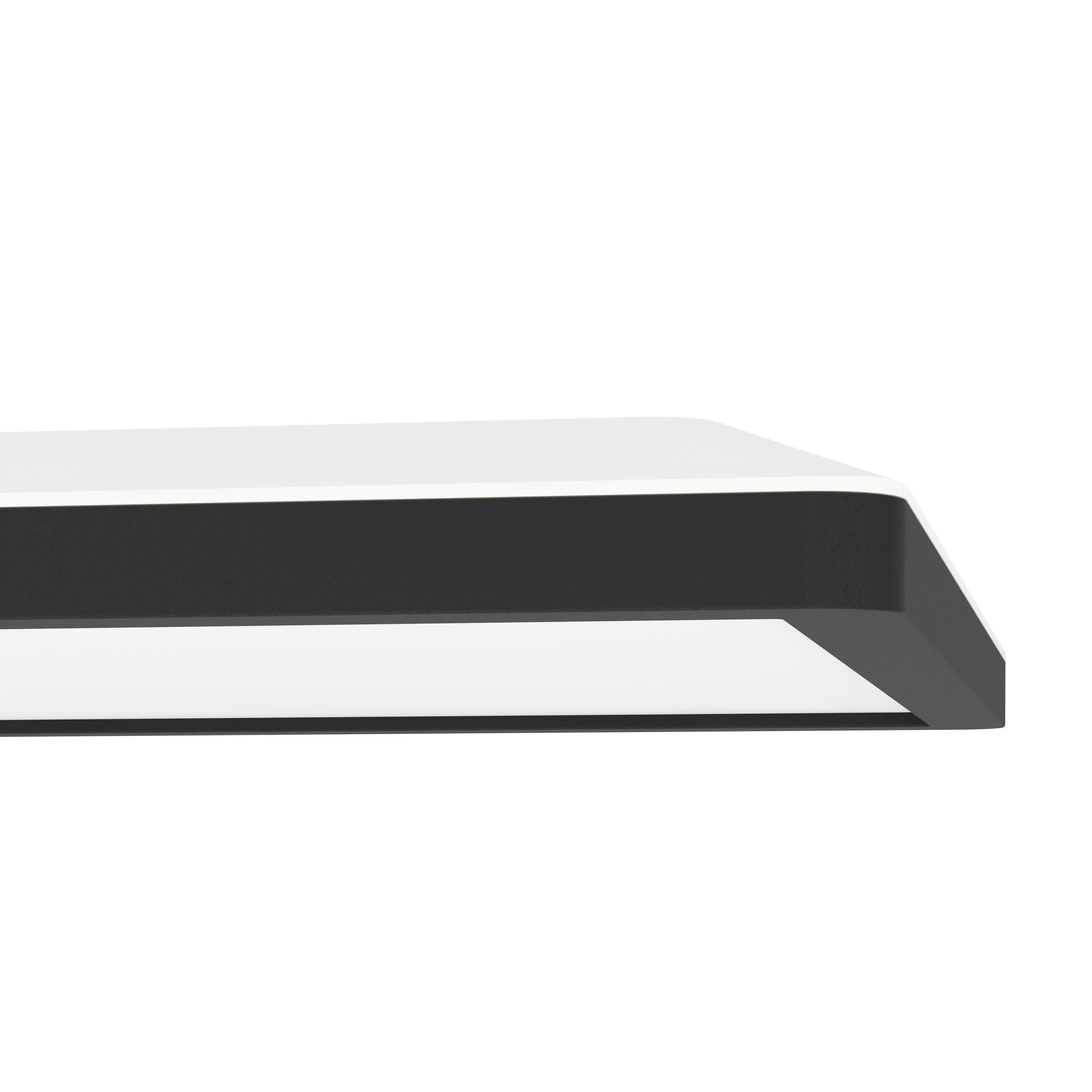 Plafonnier LED ROVITO-Z connecté noir 29,5x29,5cm