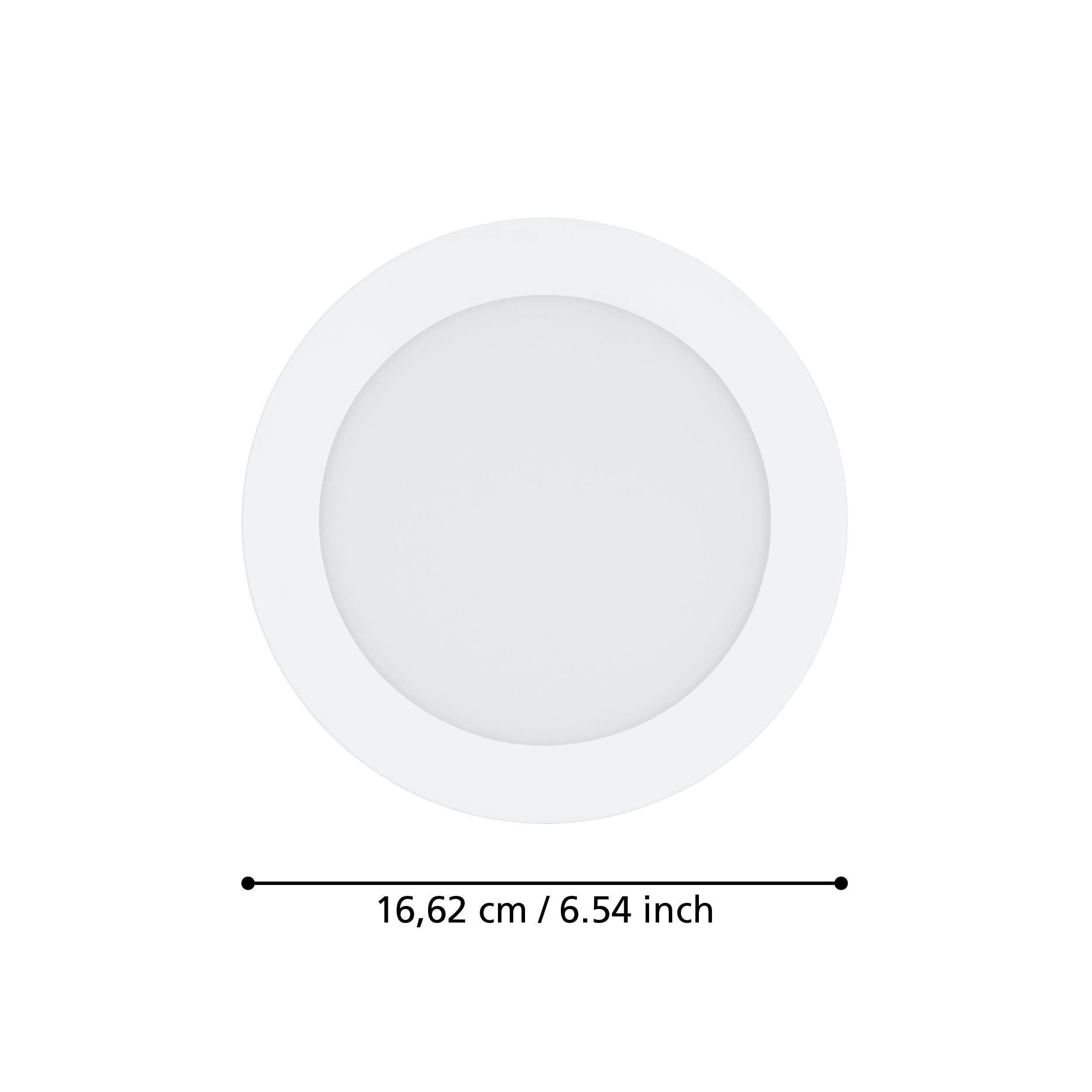 Spot à encastrer LED dimmable FUEVA-Z blanc Ø16,5cm