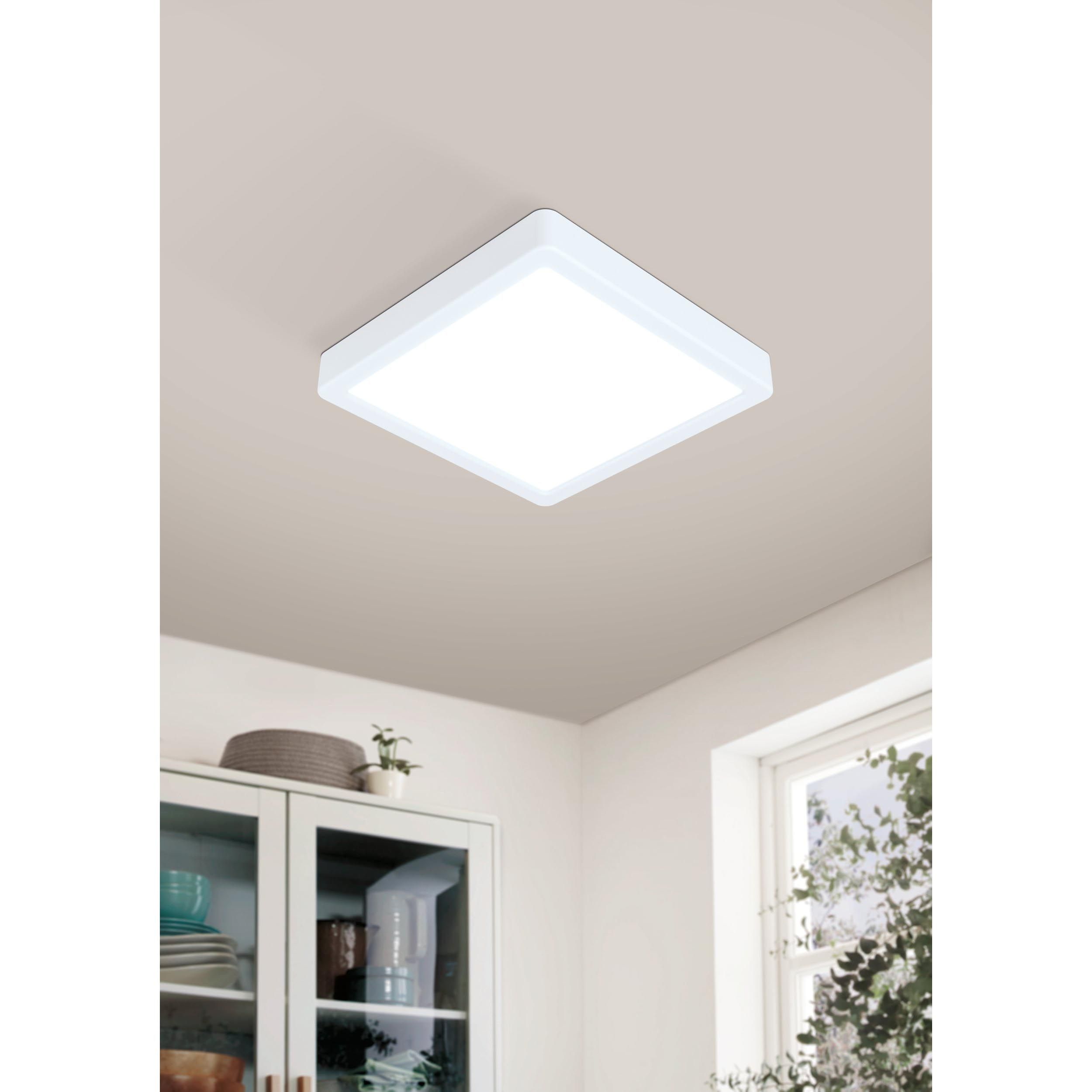 Plafonnier LED dimmable FUEVA-Z noir Ø21cm