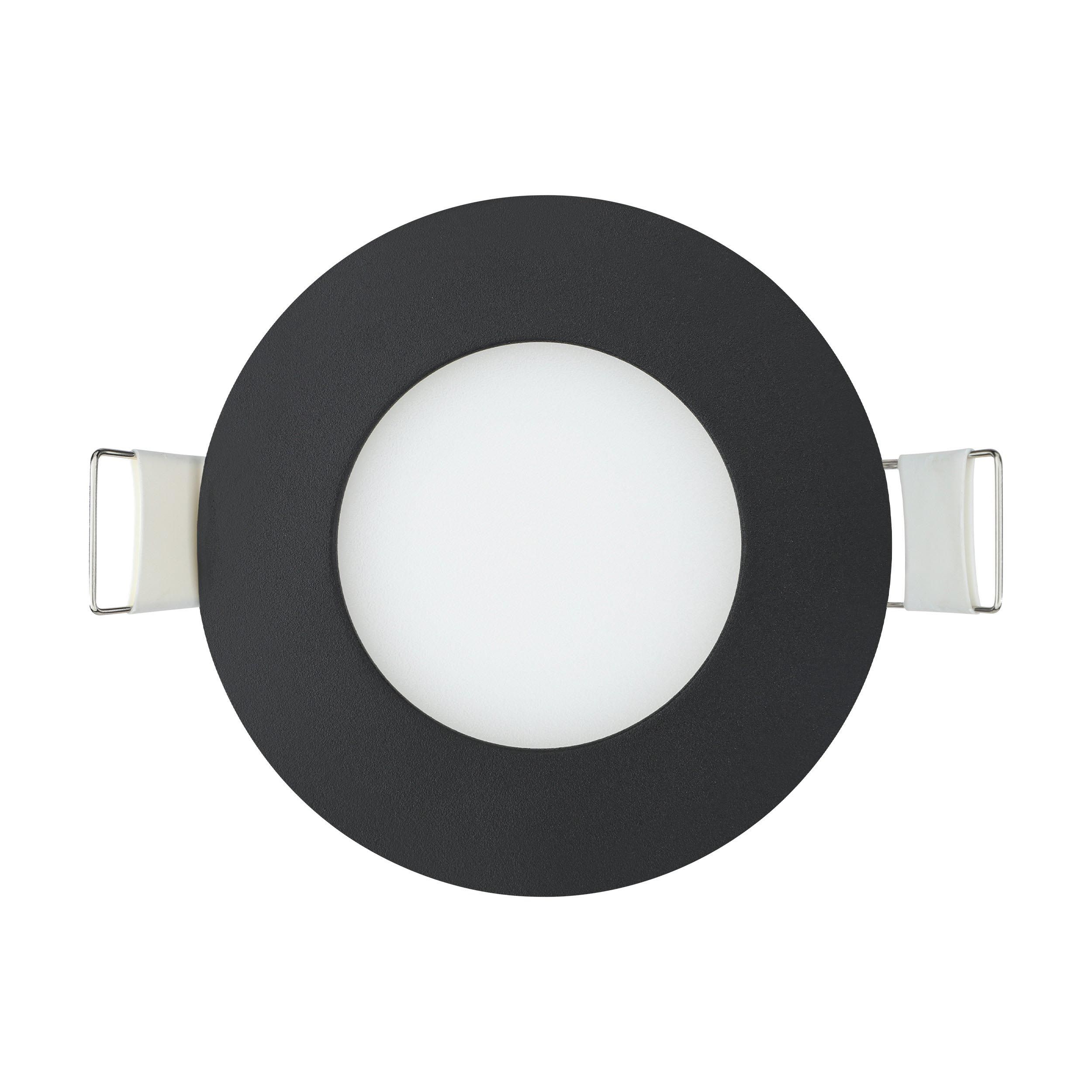 Spot à encastrer LED dimmable FUEVA-Z noir Ø8,5cm