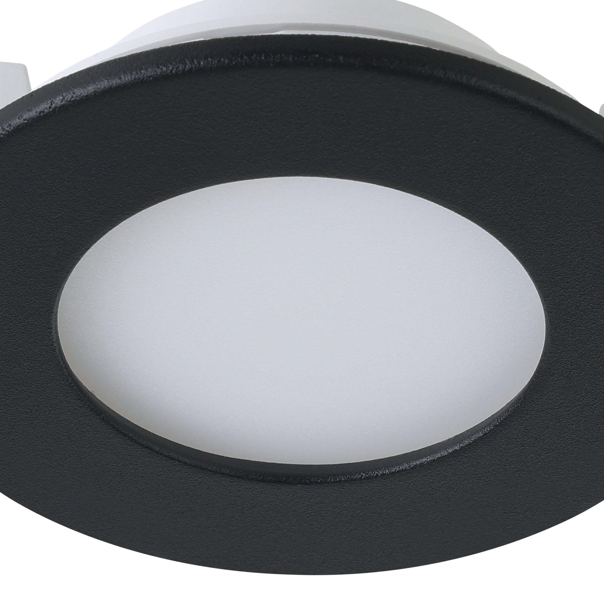 Spot à encastrer LED dimmable FUEVA-Z noir Ø8,5cm