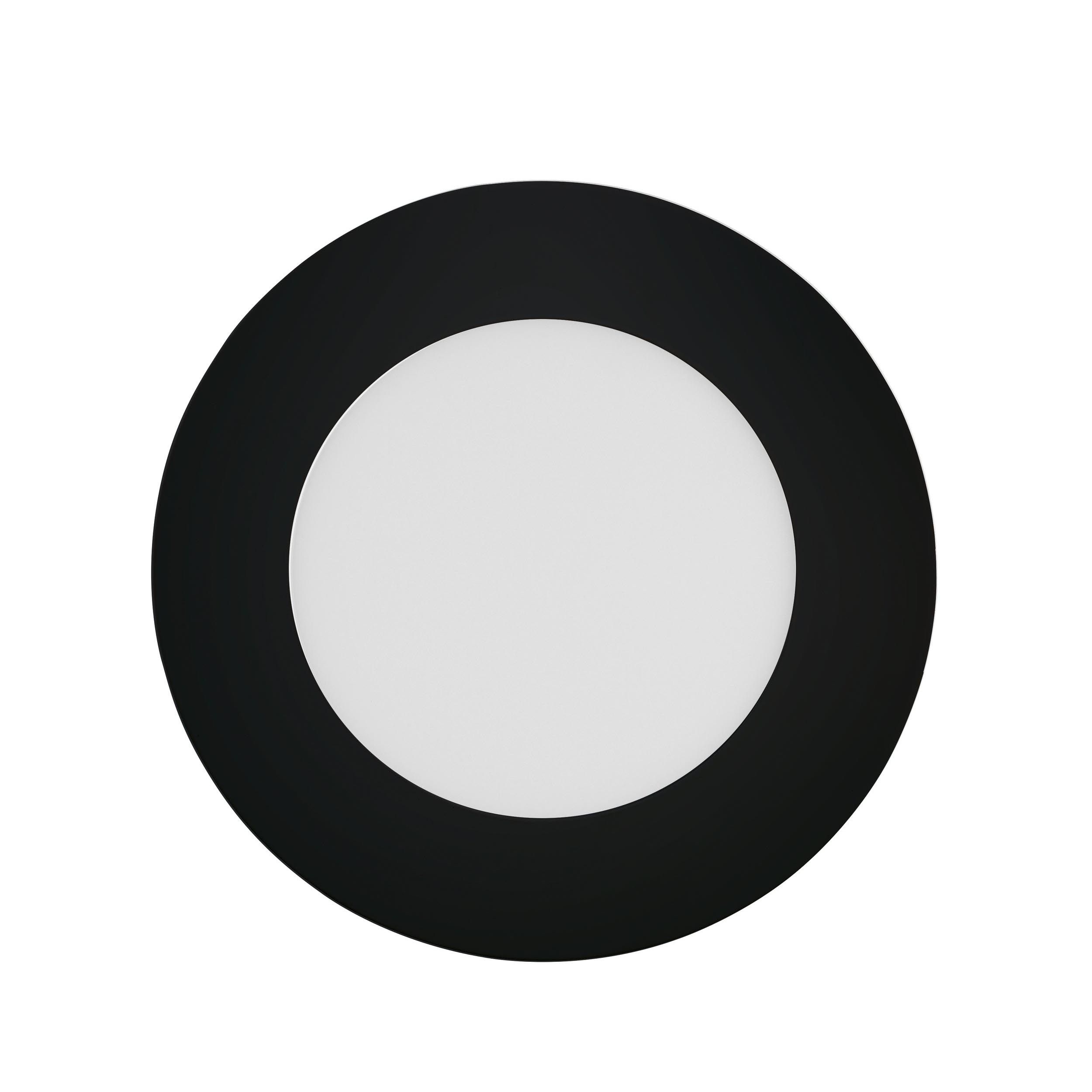 Spot à encastrer LED dimmable FUEVA-Z noir Ø12cm