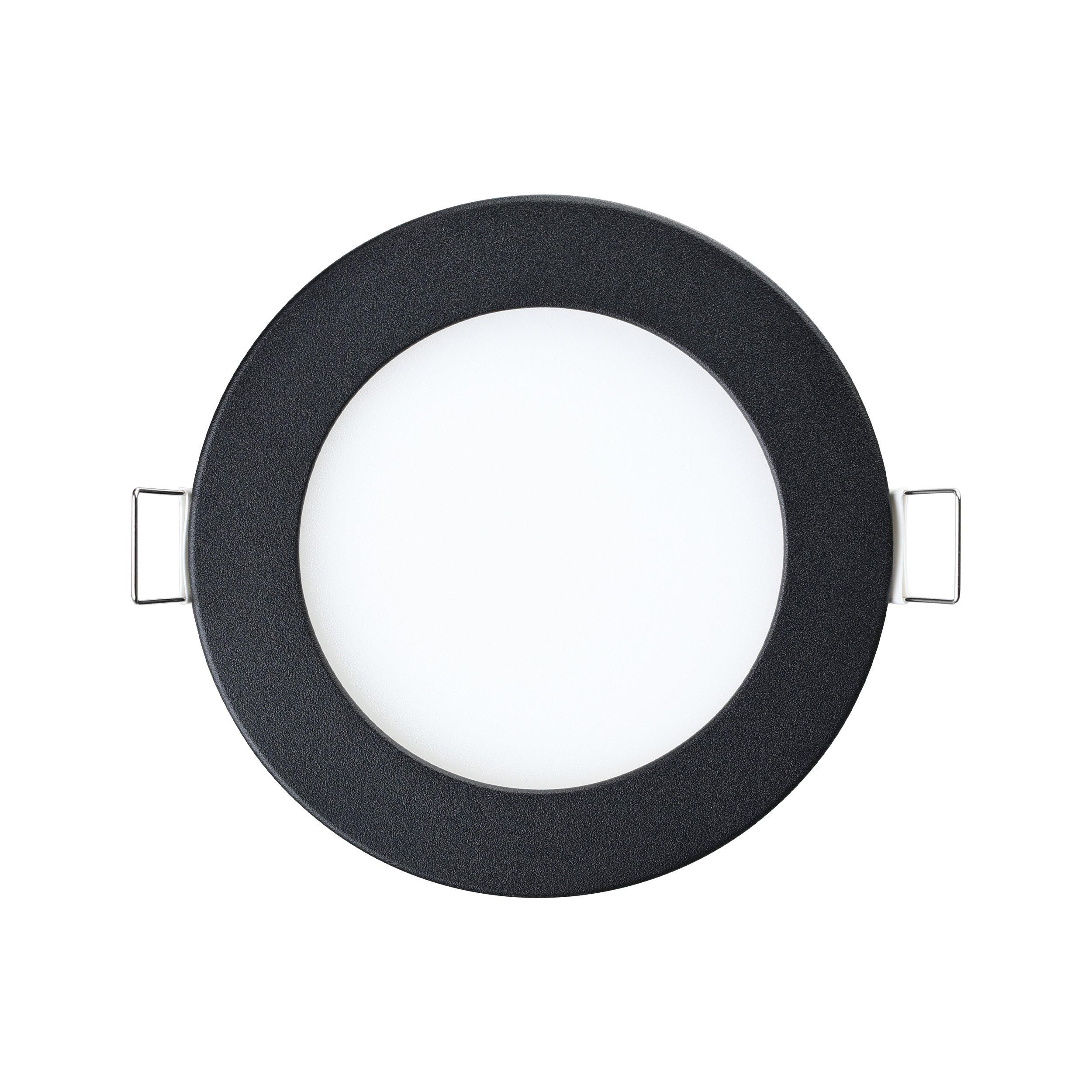 Spot à encastrer LED dimmable FUEVA-Z noir Ø12cm