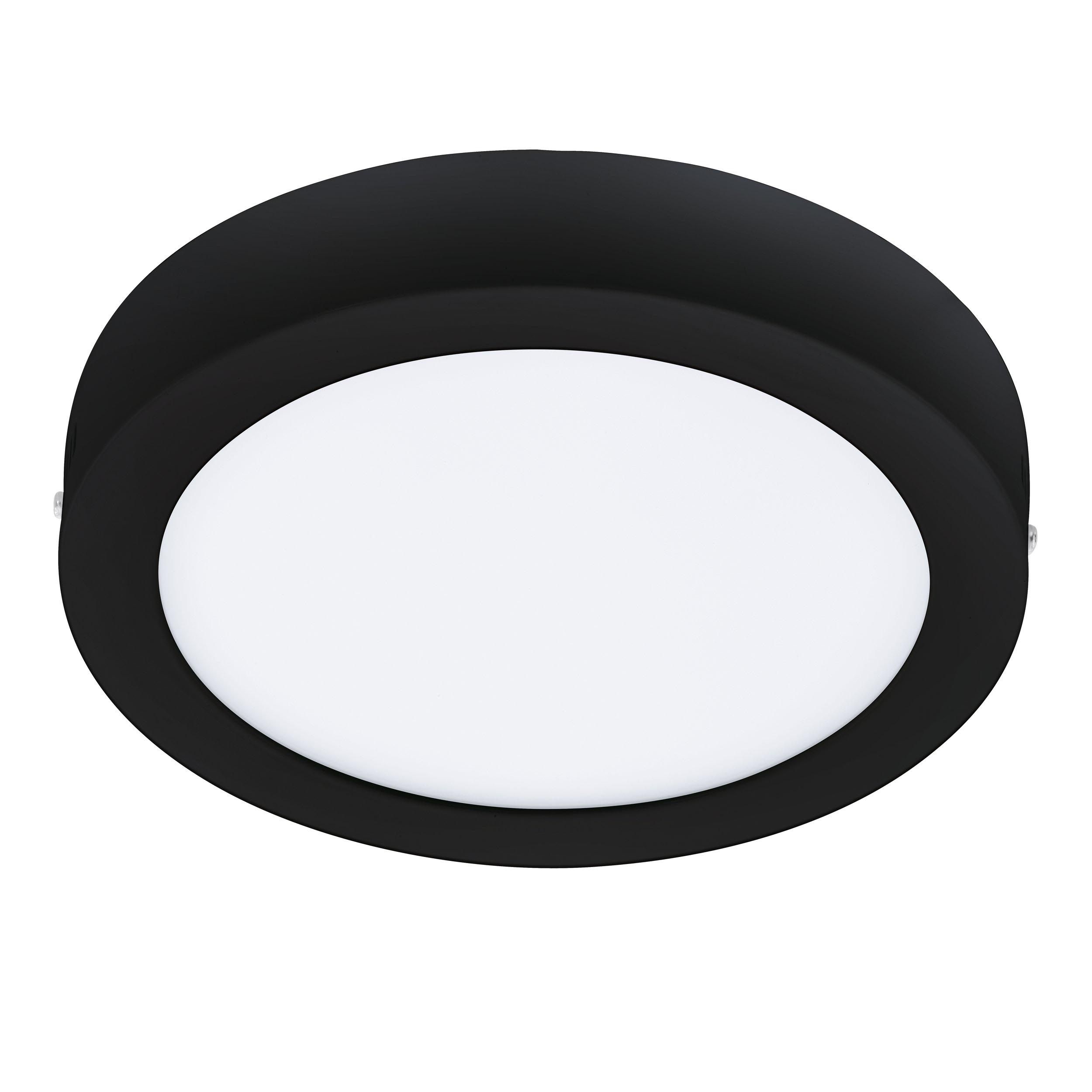 Spot à rencastrer LED dimmable FUEVA-Z noir Ø21cm