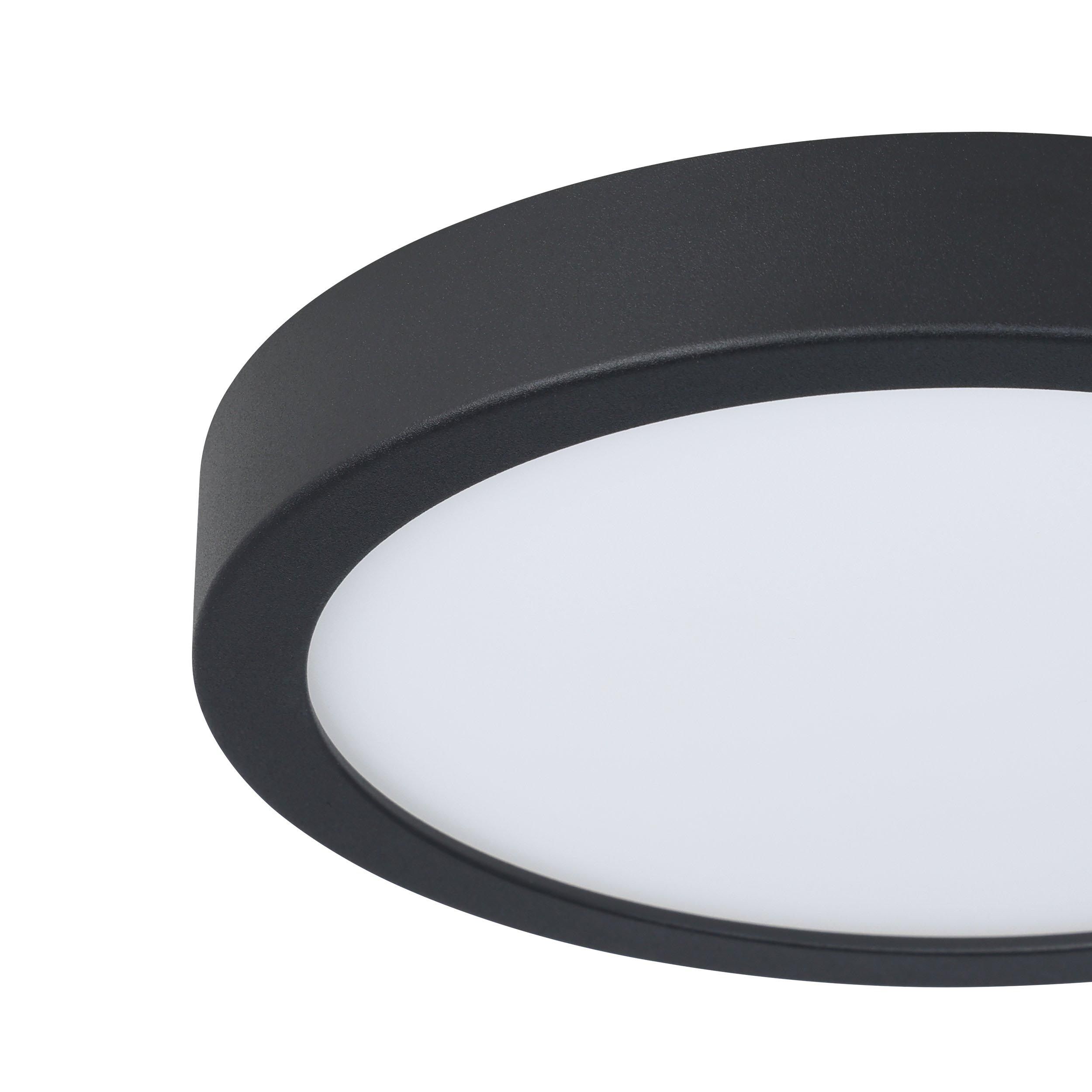 Spot à rencastrer LED dimmable FUEVA-Z noir Ø21cm