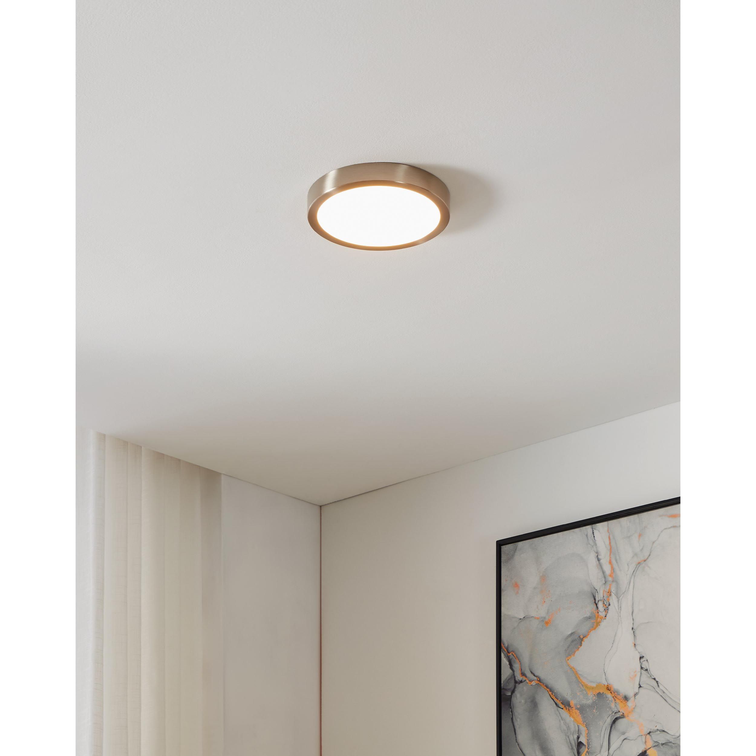 Spot à rencastrer LED dimmable FUEVA-Z gris Ø21cm