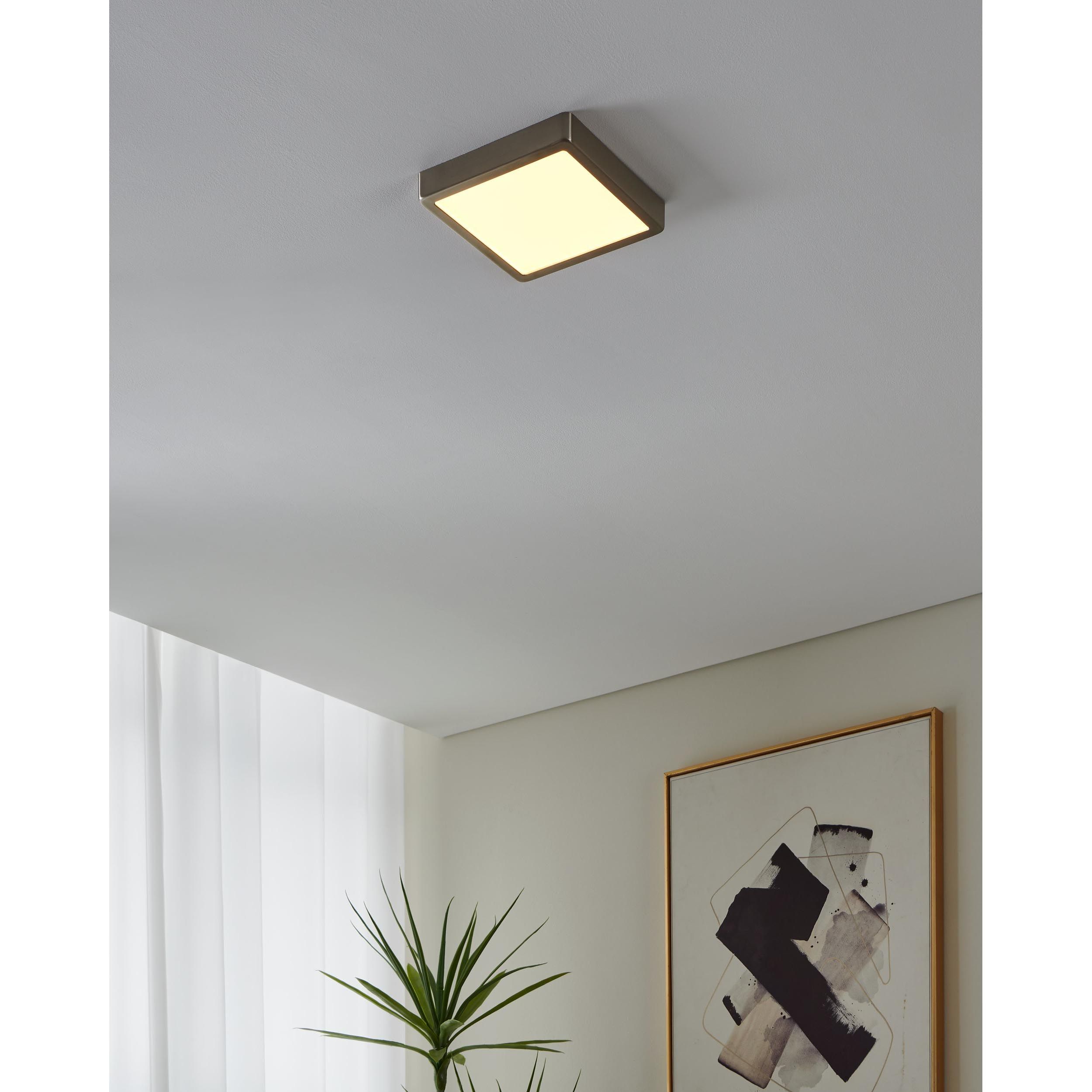 Plafonnier LED dimmable FUEVA-Z gris Ø21cm