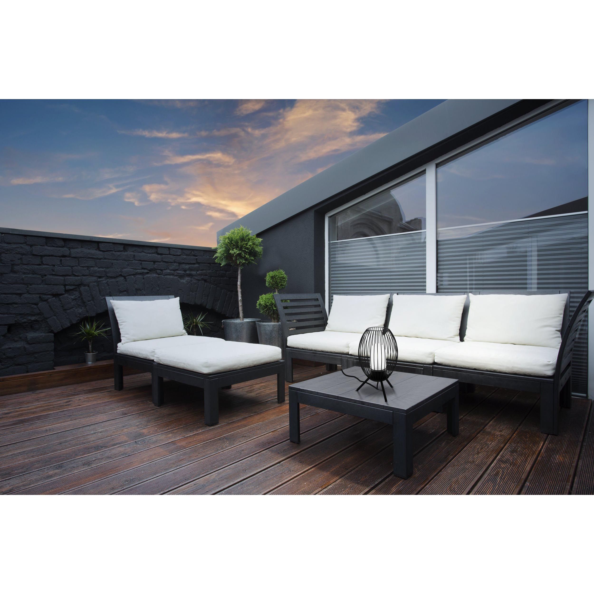 Lampe extérieure FUSIGNANO noir H41cm