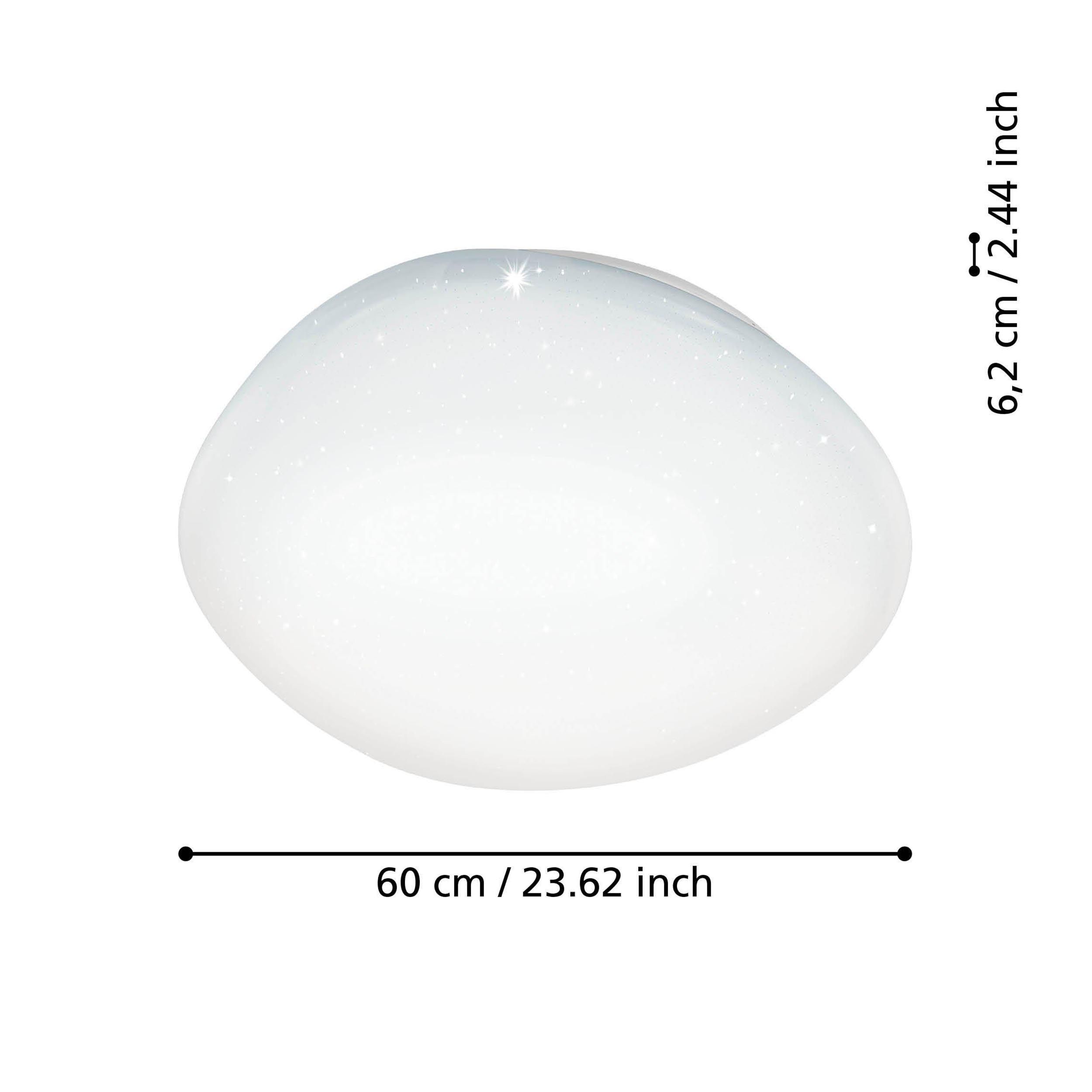 Plafonnier LED dimmable SILERAS-Z blanc Ø60cm