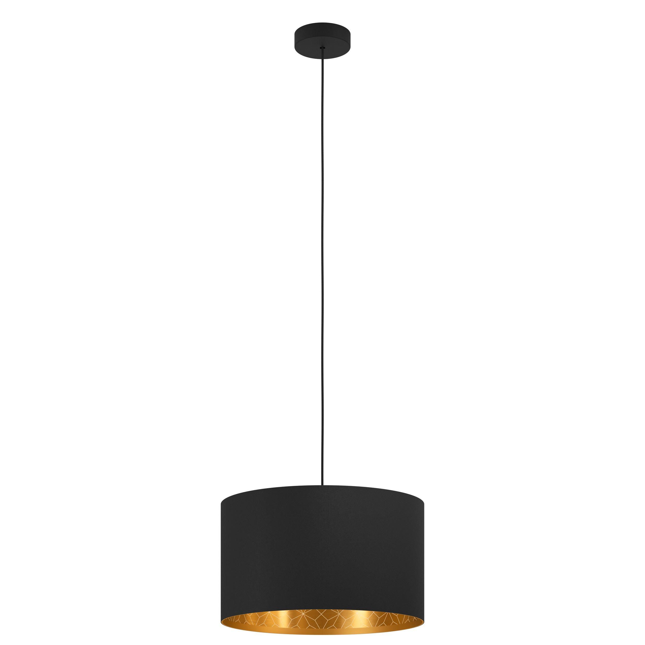 Suspension ZARAGOZA noir/doré Ø38cm
