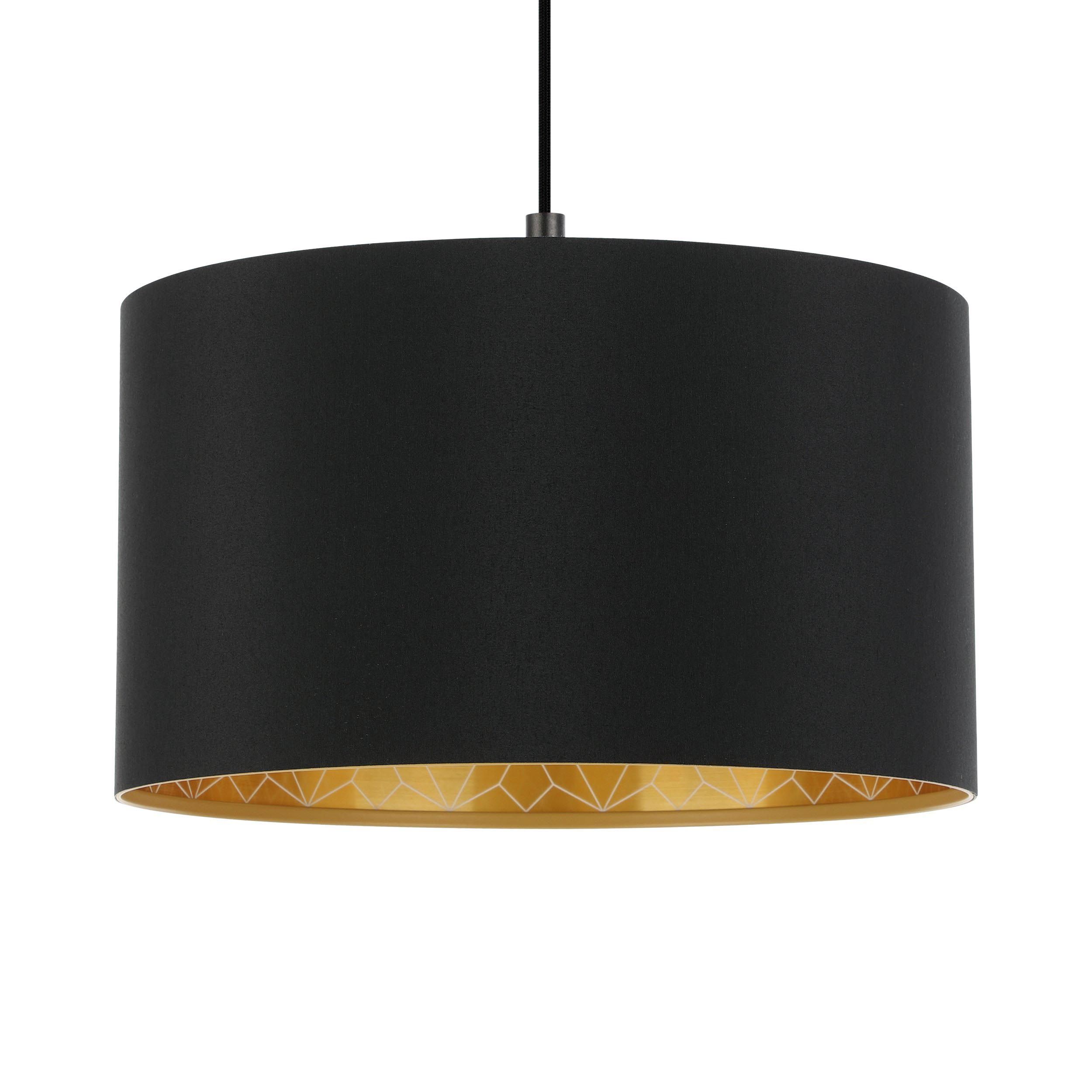 Suspension ZARAGOZA noir/doré Ø38cm