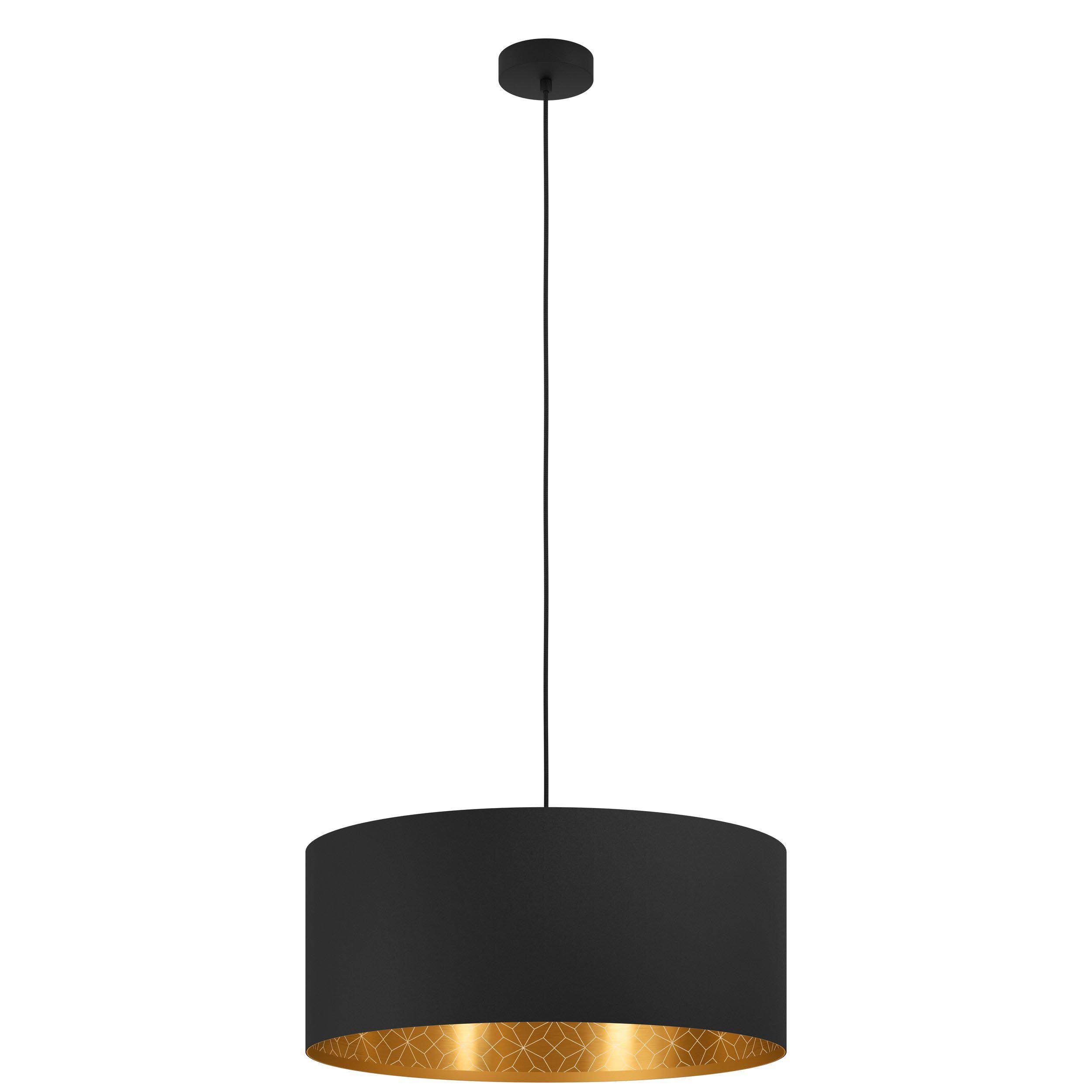 Suspension ZARAGOZA noir/doré Ø53cm