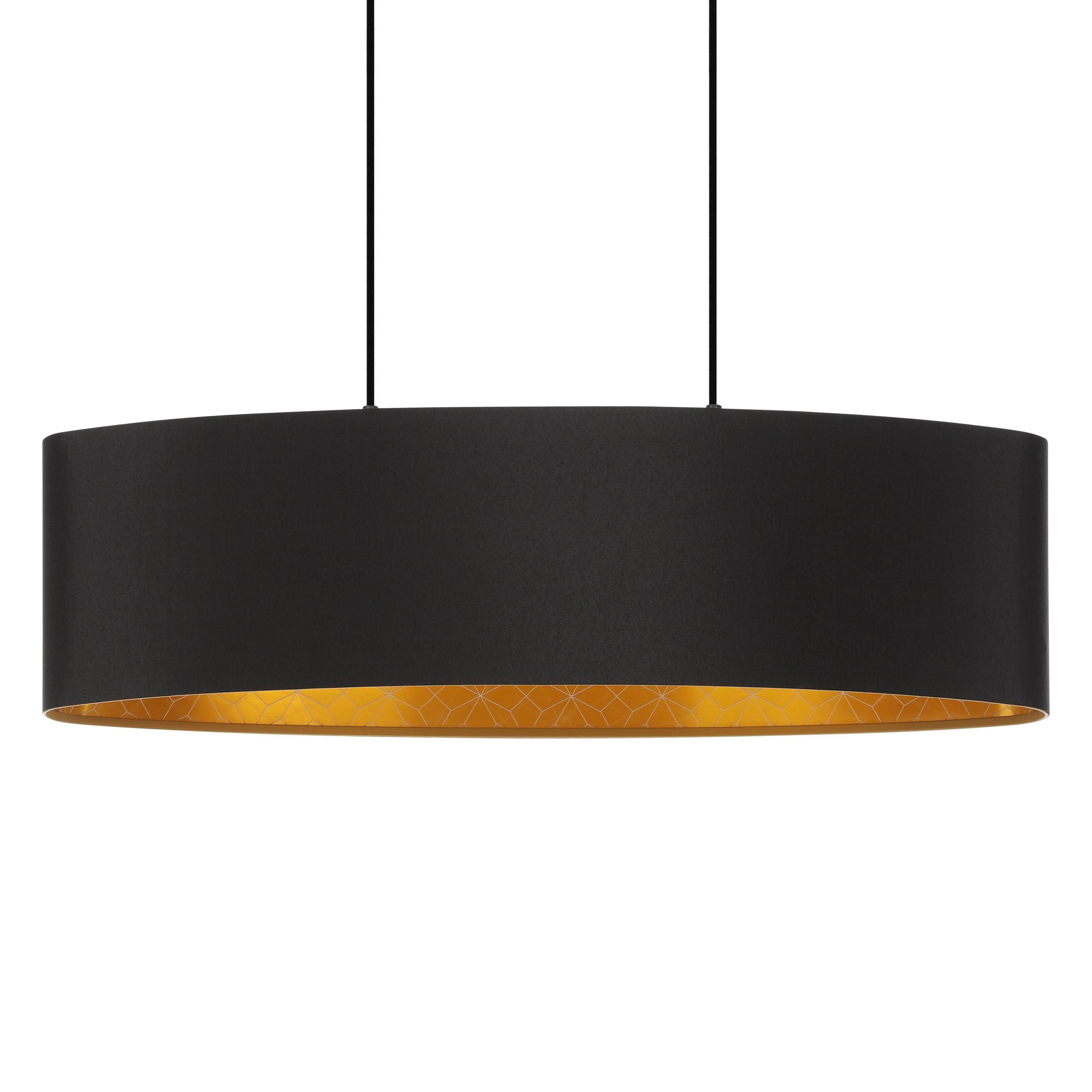 Suspension métal noir ZARAGOZA E27 2X40W