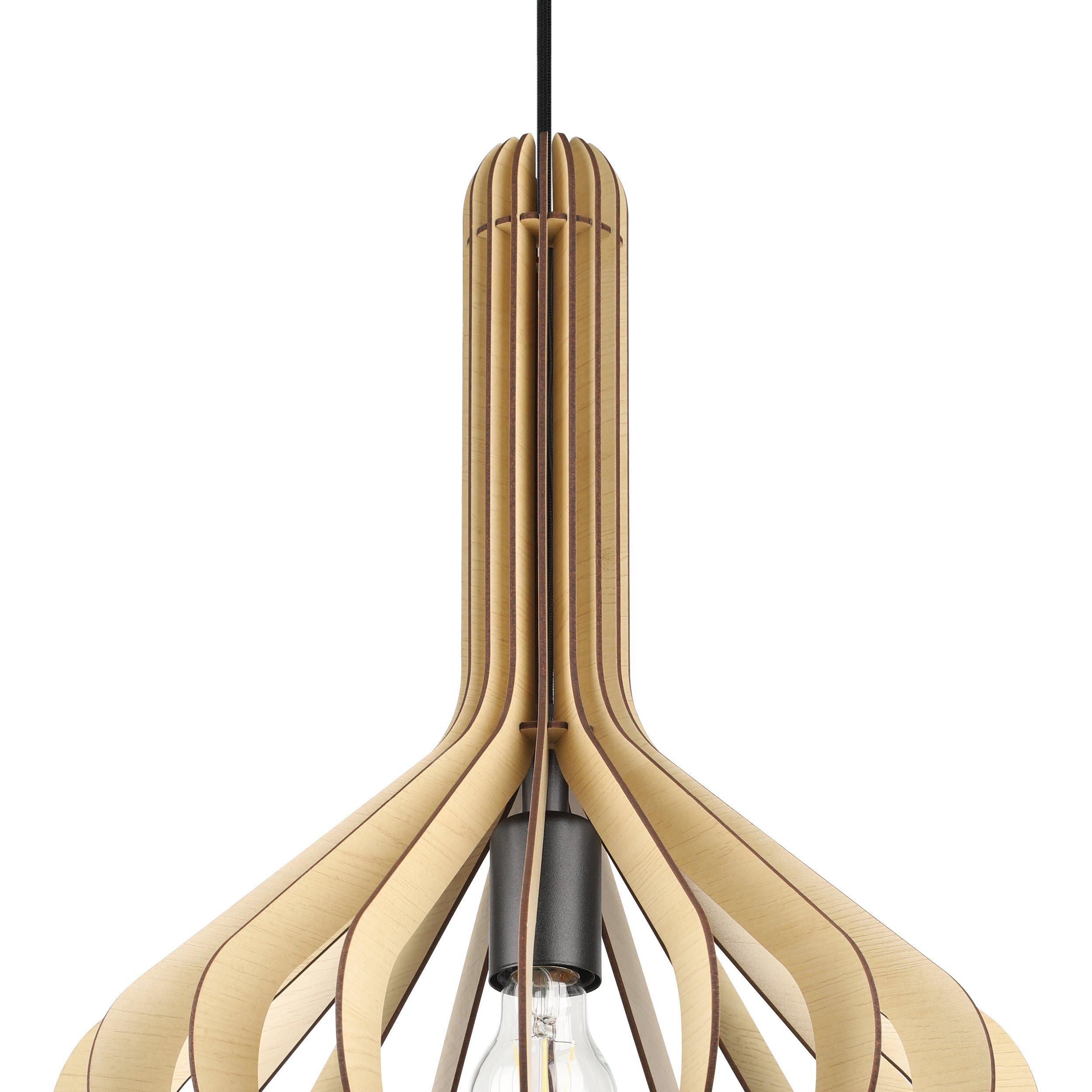 Suspension VELASCO bois naturel Ø38cm