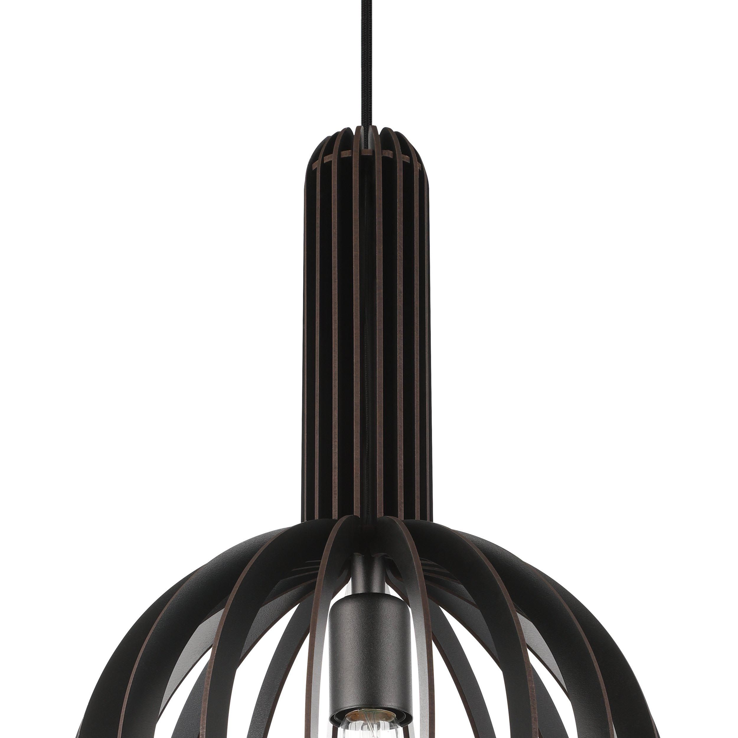 Suspension VELASCO bois noir Ø31cm