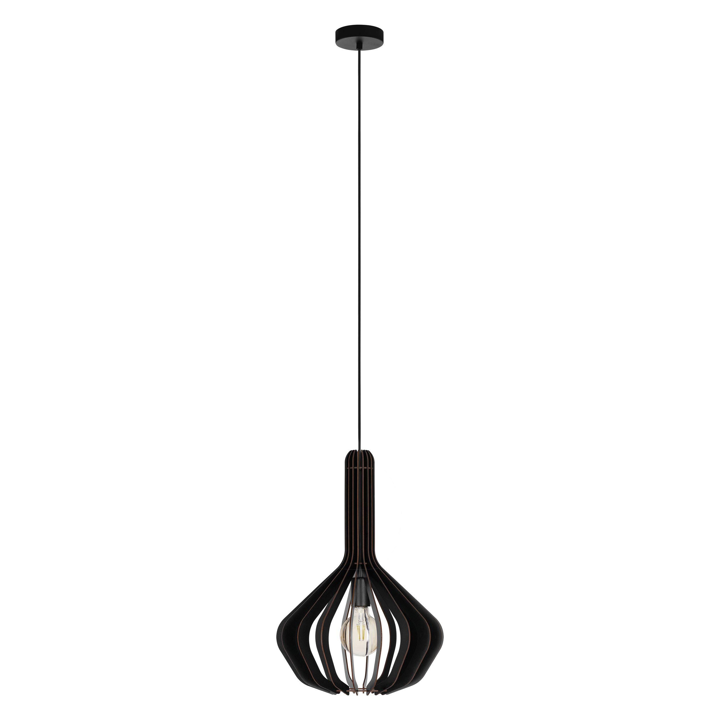 Suspension VELASCO bois noir Ø38cm