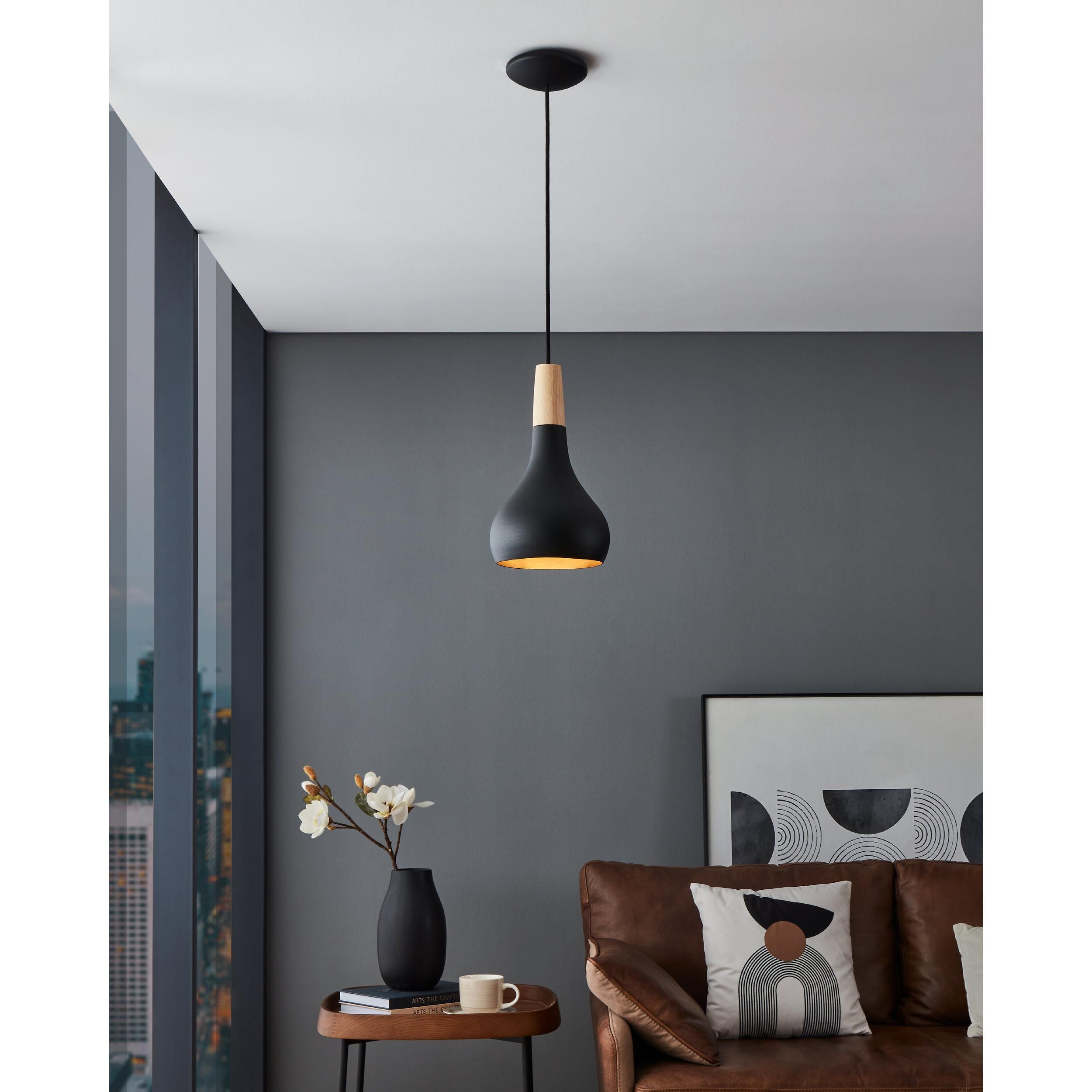 Suspension SABINAR noir Ø18cm