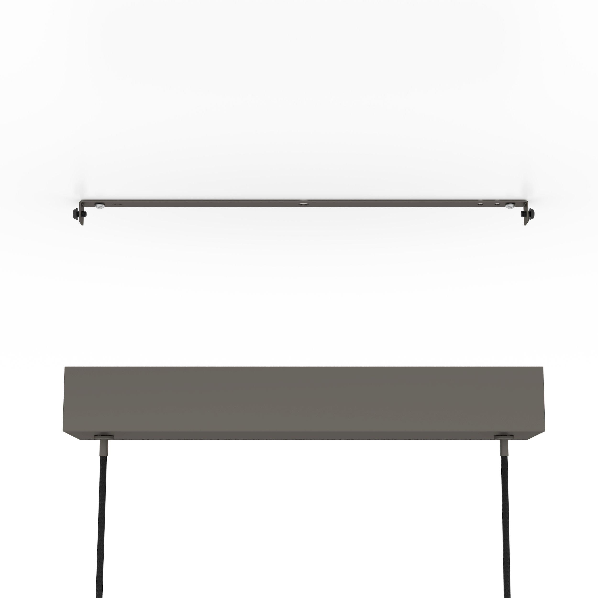 Suspension LED LISCIANA noir L87,5cm