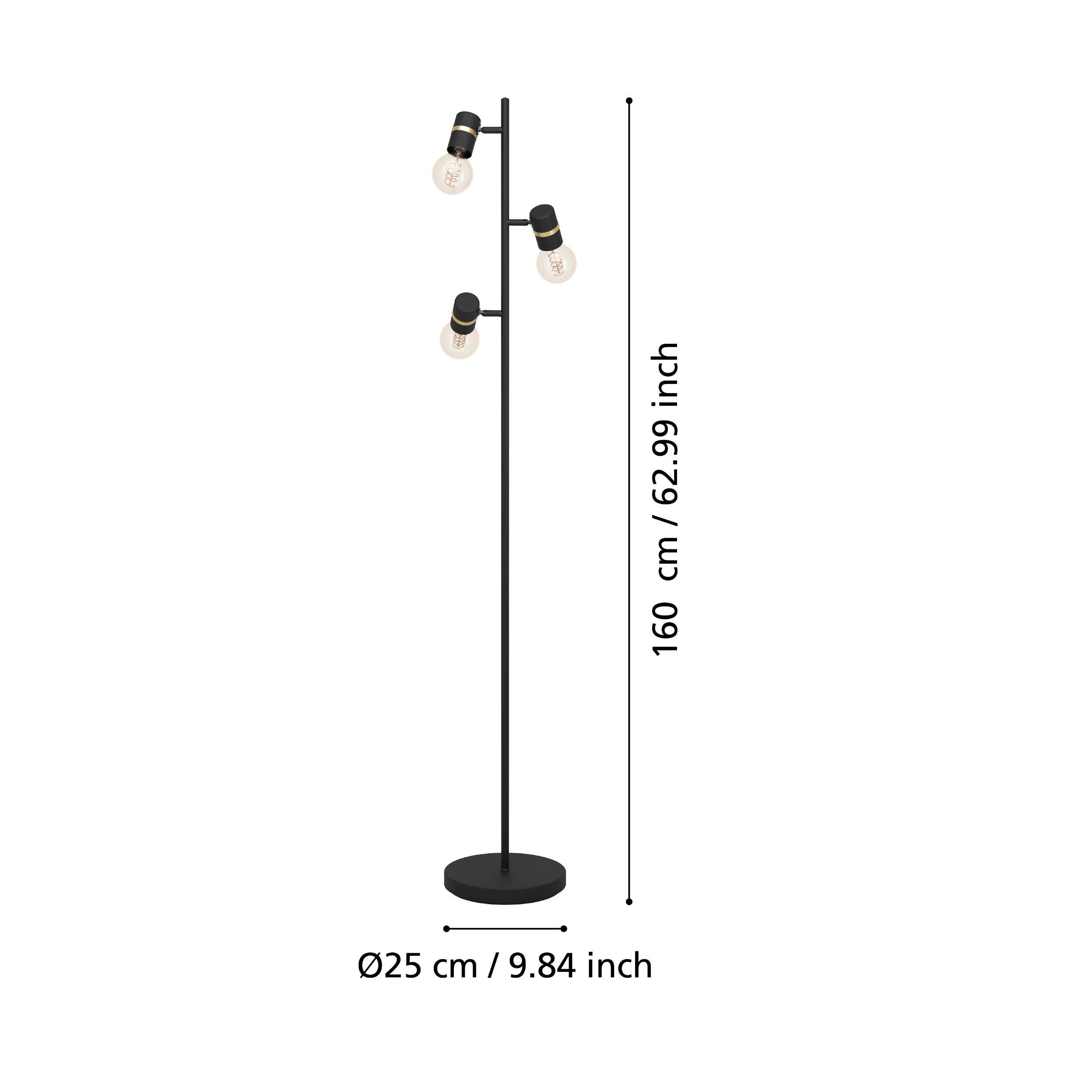 Lampadaire LURONE noir H160cm