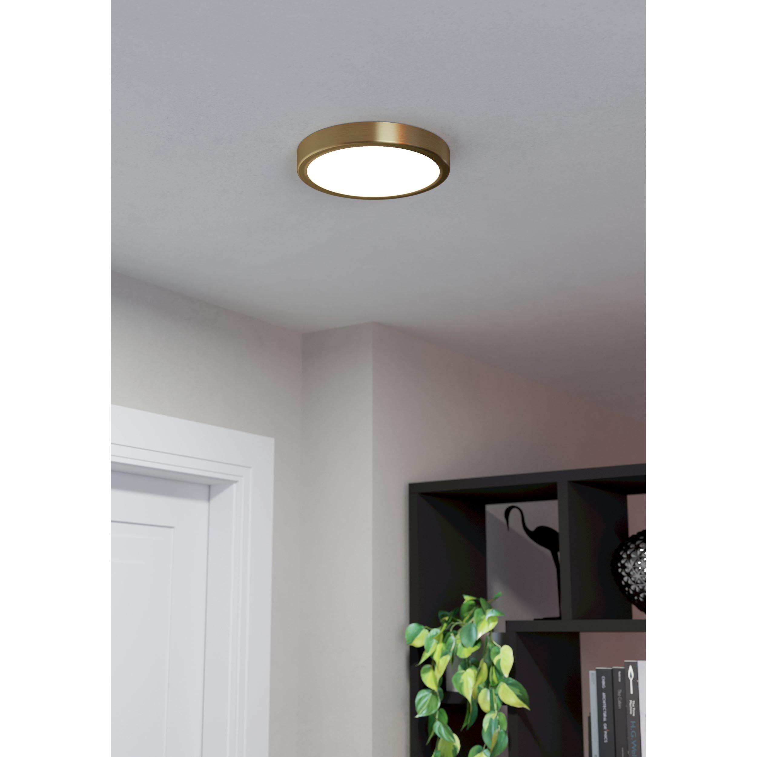 Plafonnier LED FUEVA 5 doré Ø21cm