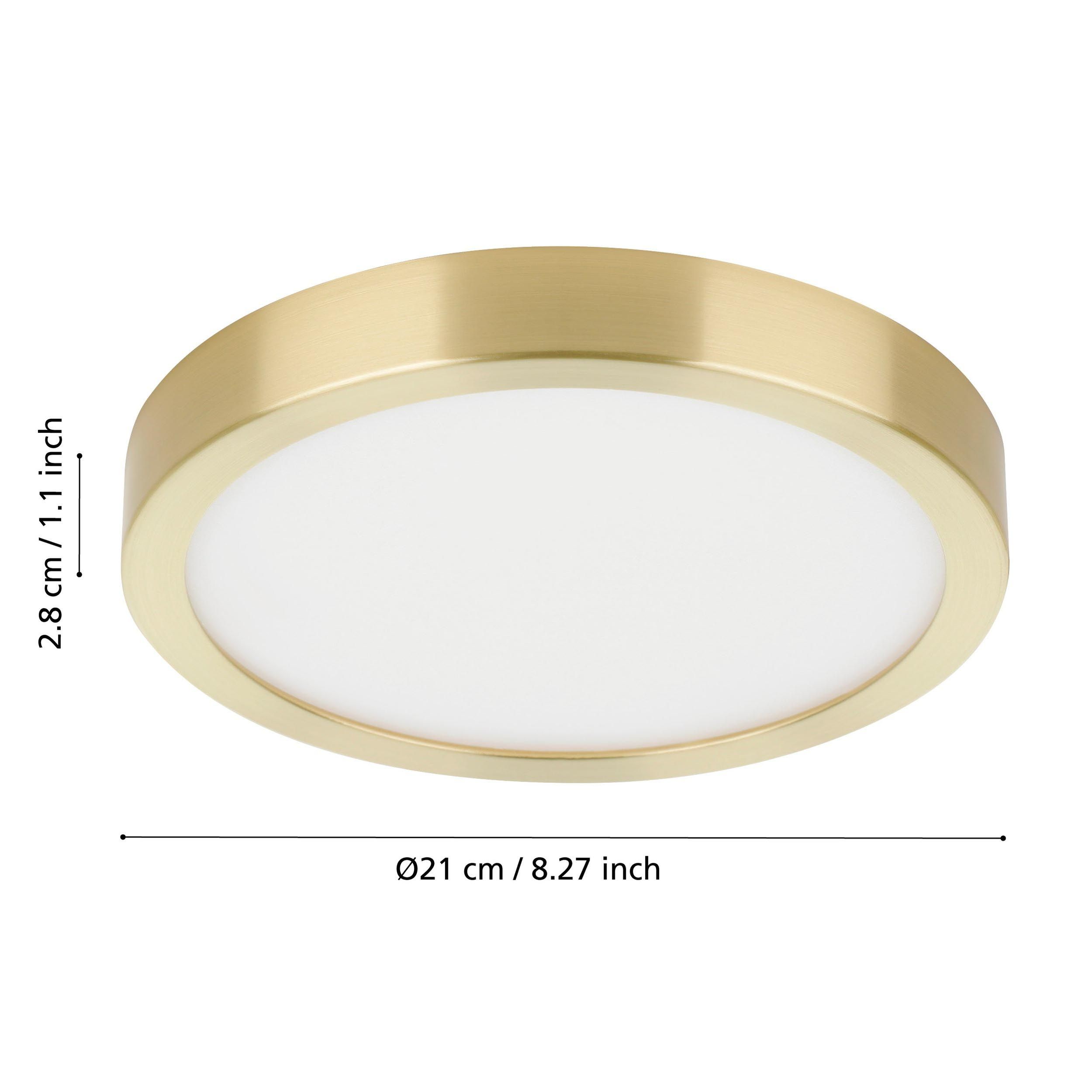 Plafonnier LED FUEVA 5 doré Ø21cm