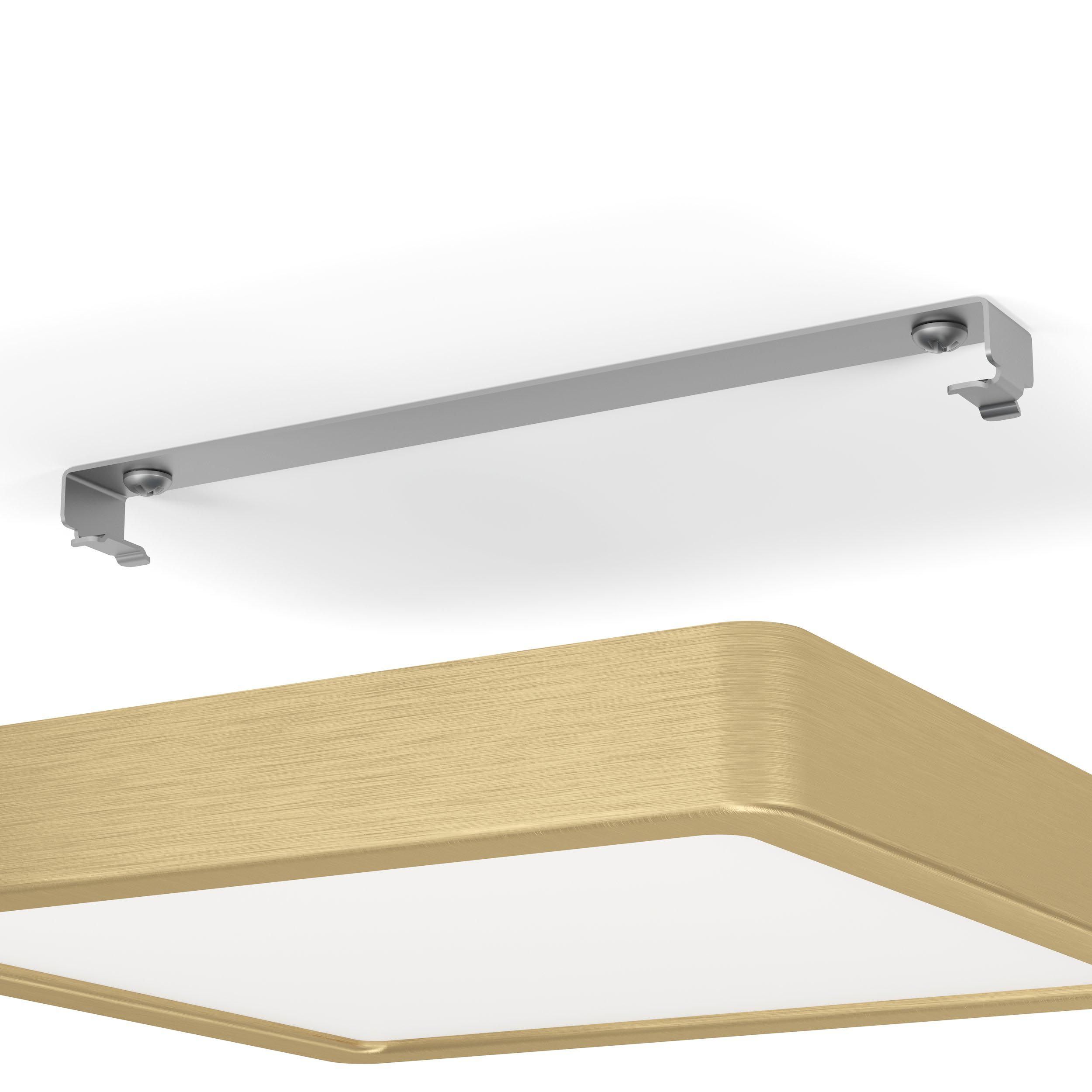 Plafonnier LED FUEVA 5 doré 21x21cm