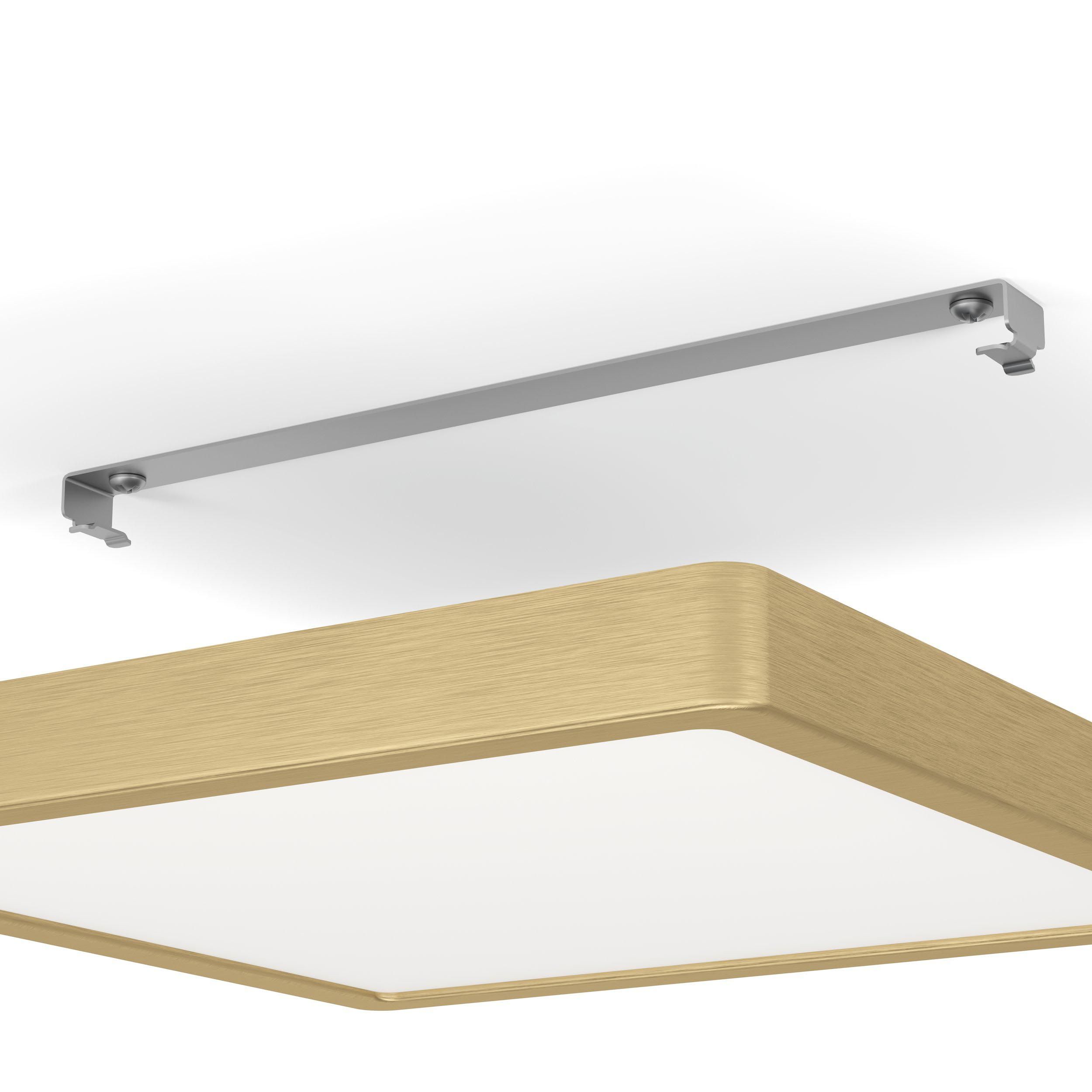 Plafonnier LED FUEVA 5 doré 28,5x28,5cm