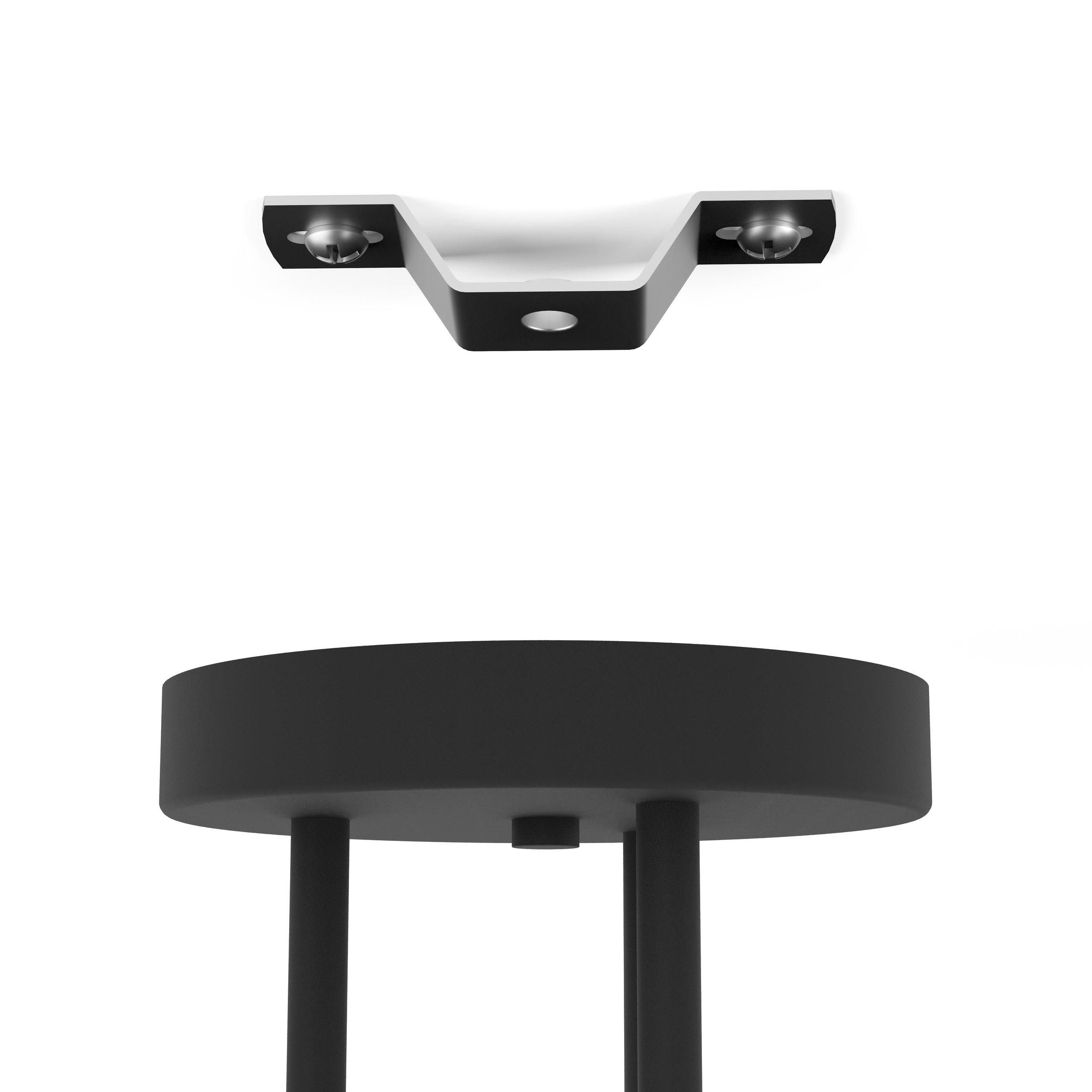 Plafonnier métal noir LORETO E27 3X25W