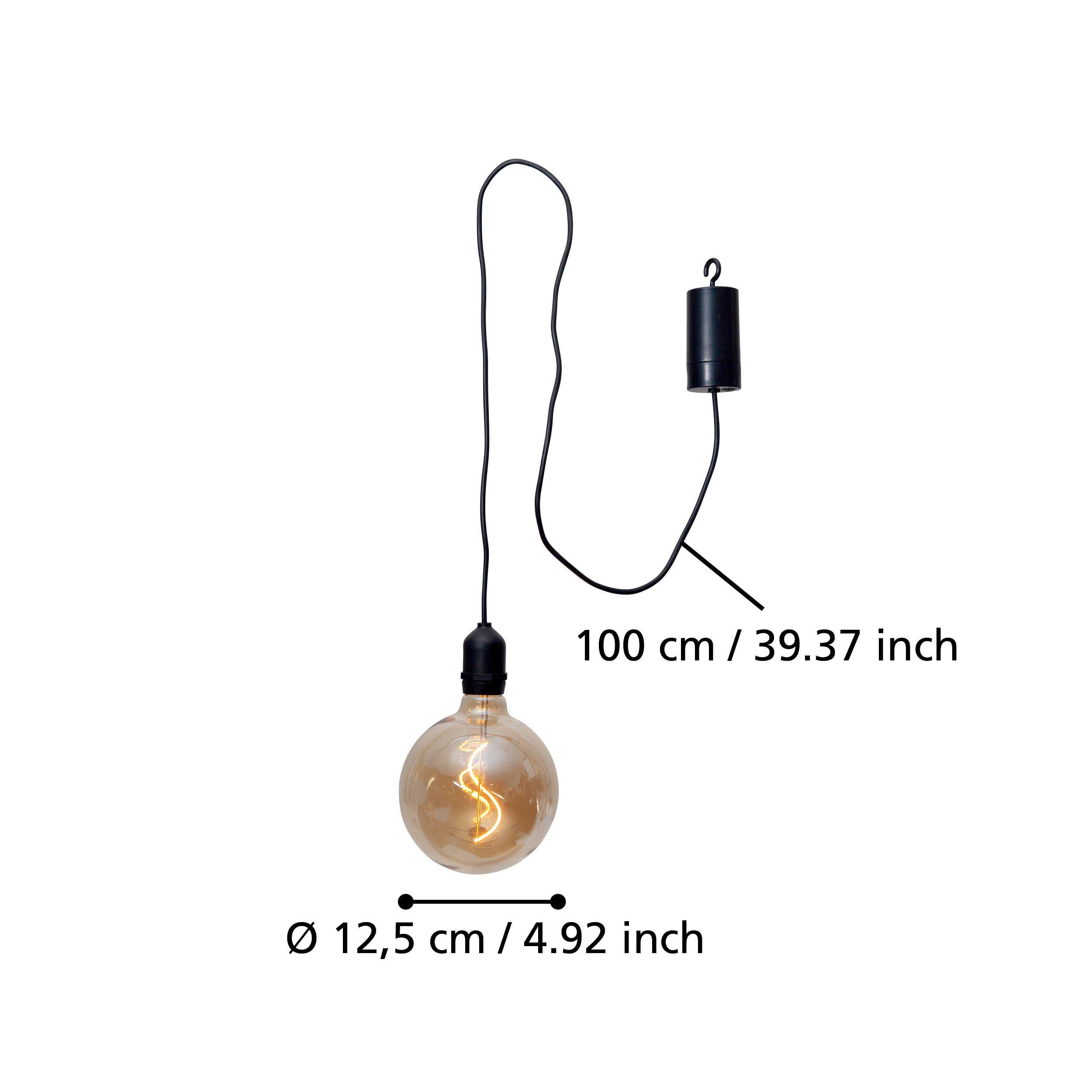 Suspension extérieure LED VIGNANELLO transparent Ø12,5cm