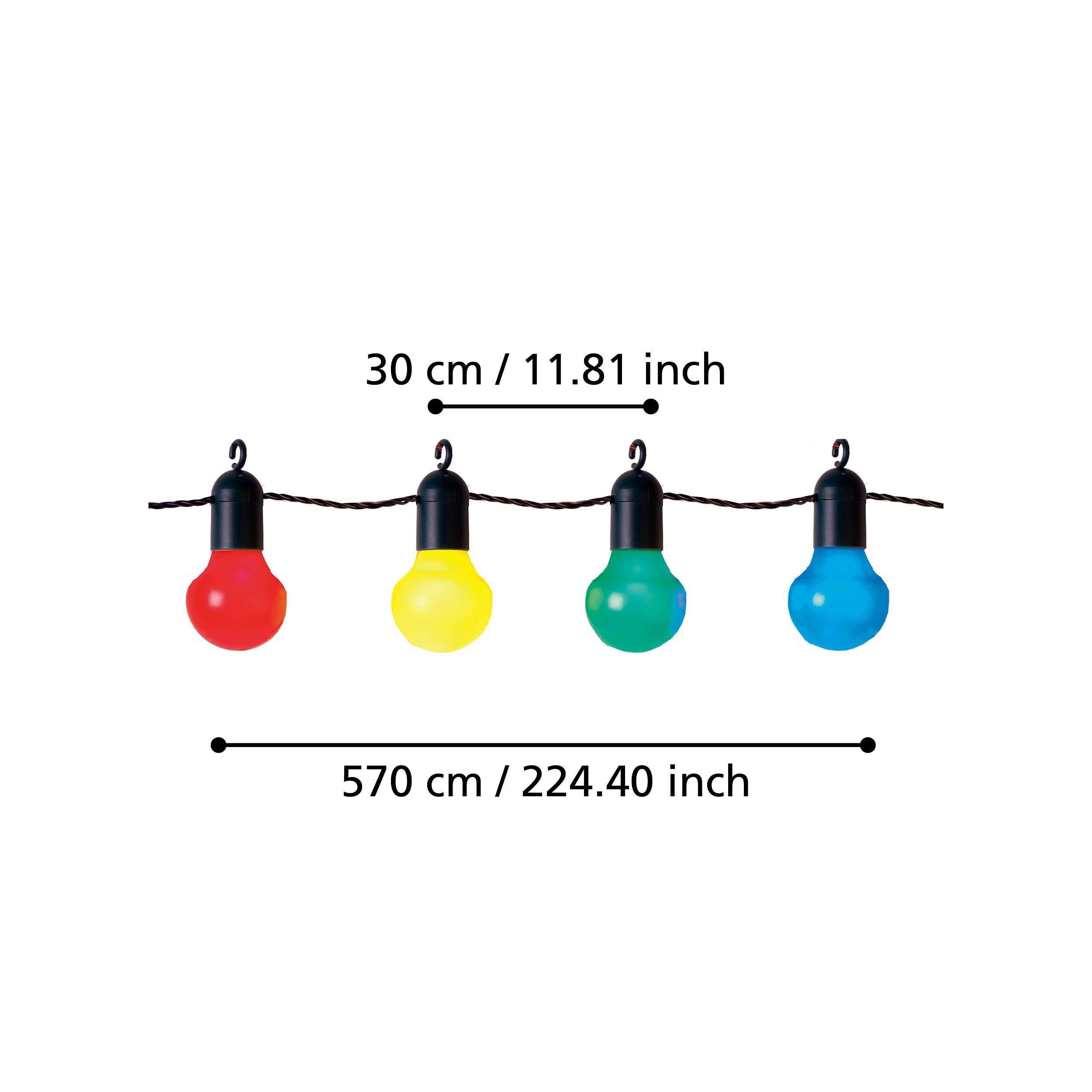 Guirlande lumineuse extérieure LED FROSOLONE multicouleur L570cm