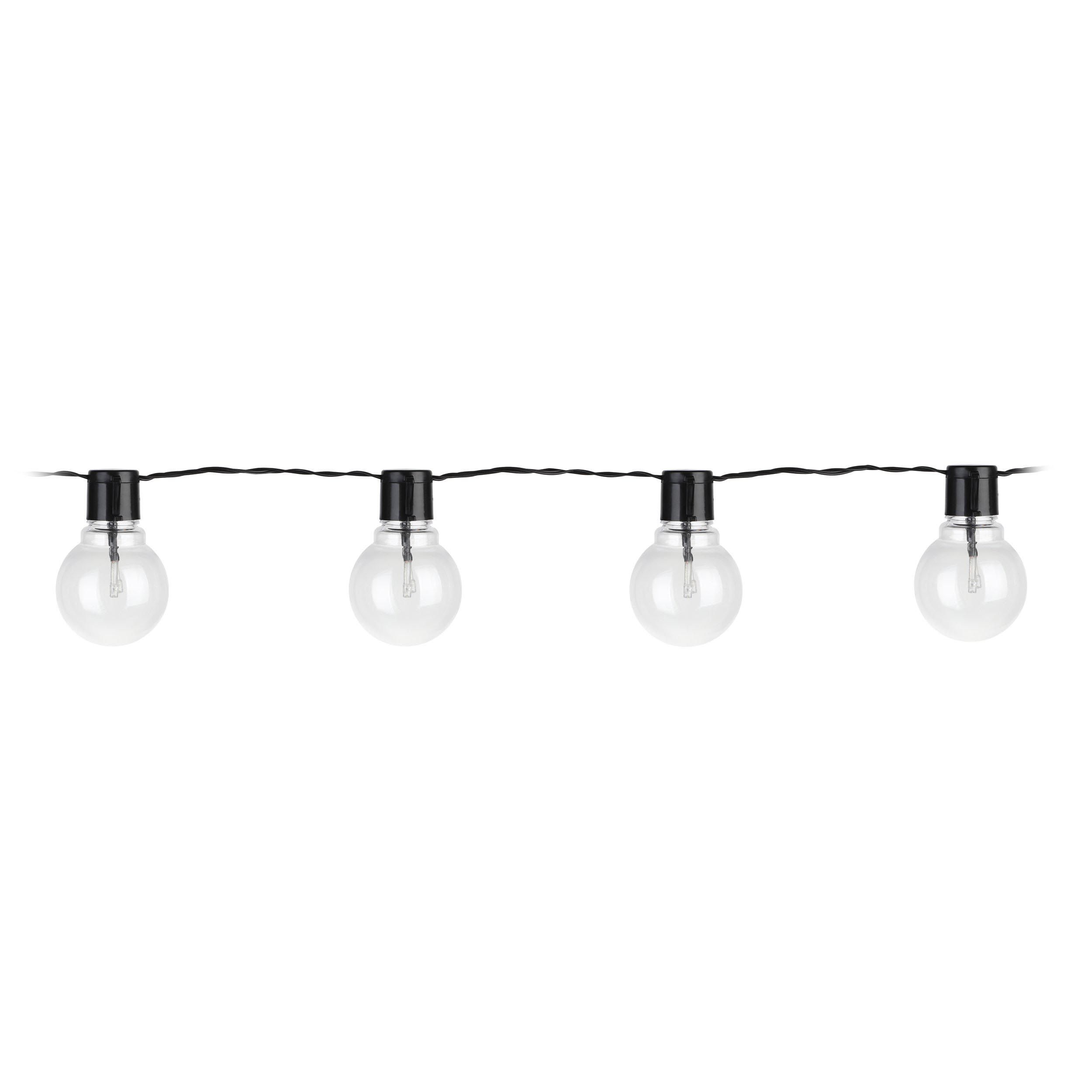 Guirlande lumineuse extérieure LED PARTAJ verre transparent L450cm
