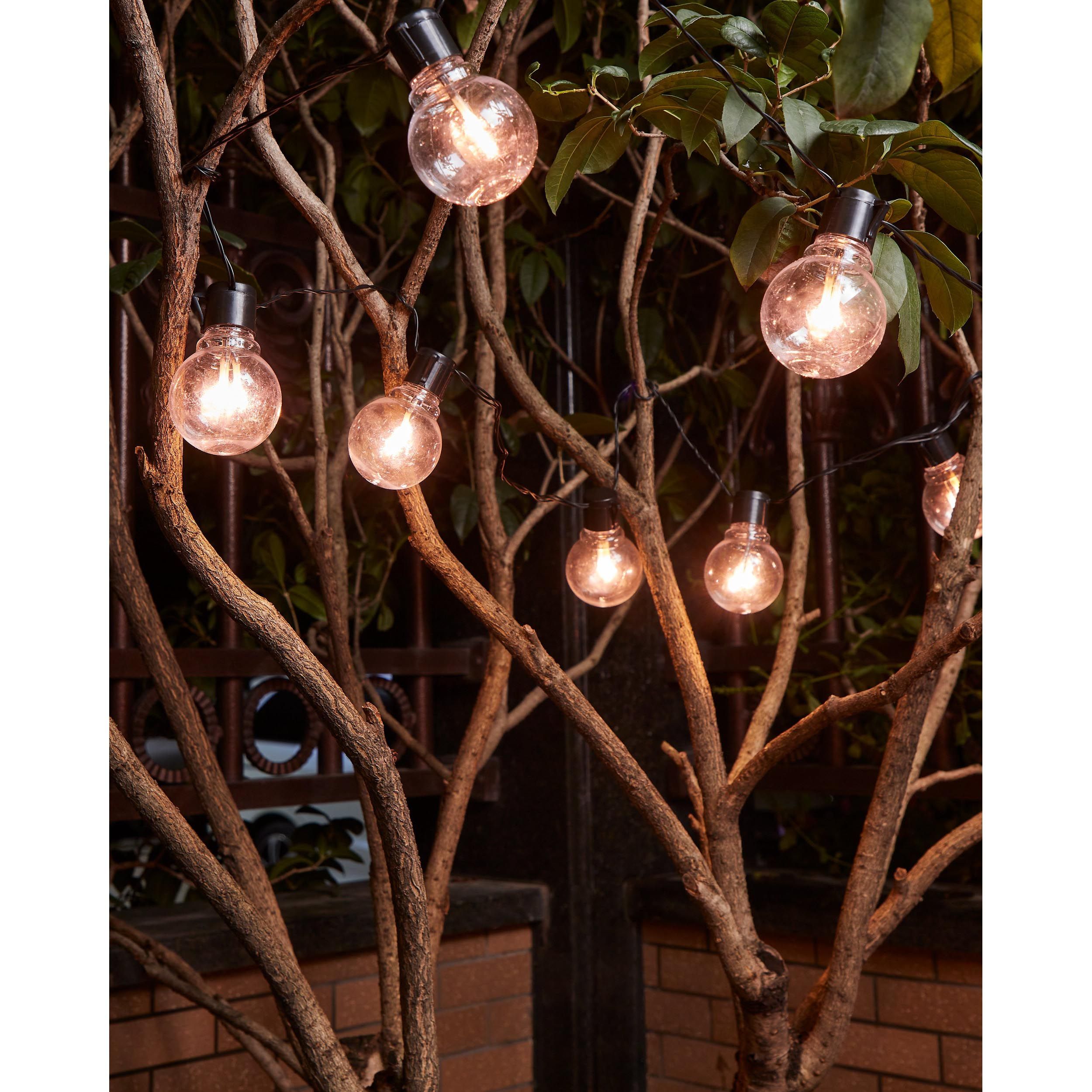 Guirlande lumineuse extérieure LED PARTAJ verre transparent L450cm