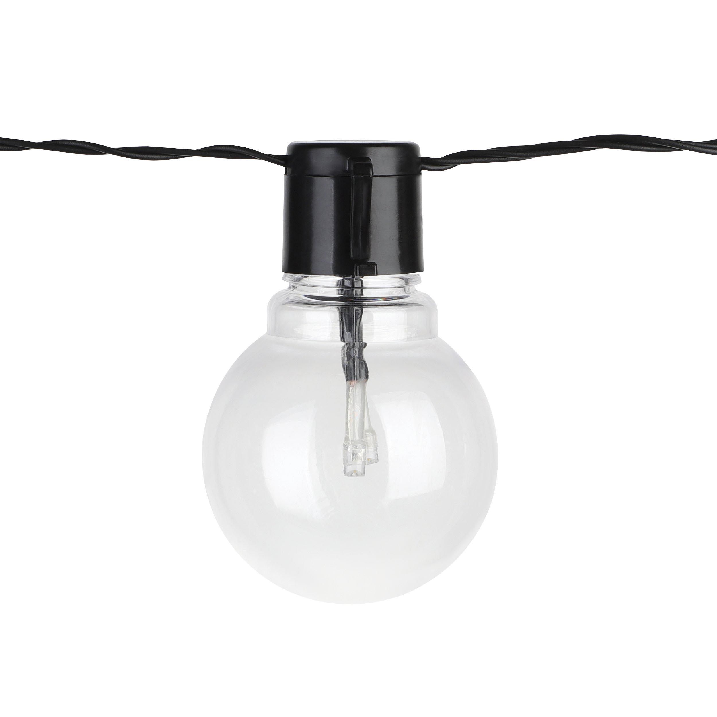 Guirlande lumineuse extérieure LED PARTAJ verre transparent L450cm
