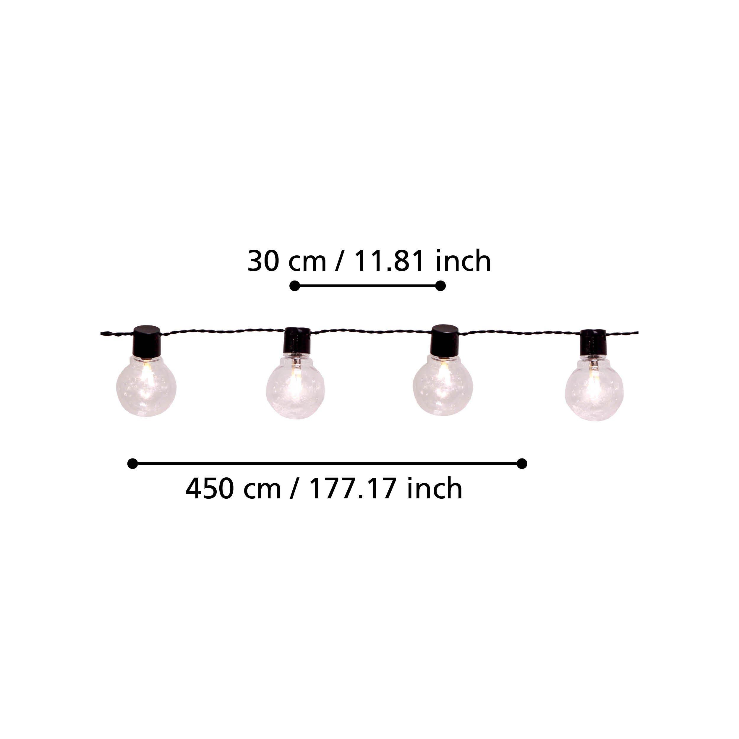 Guirlande lumineuse extérieure LED PARTAJ verre transparent L450cm