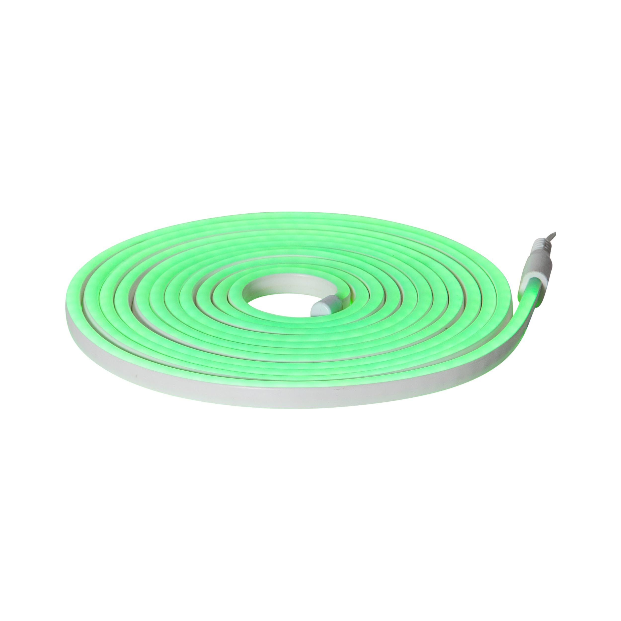 Ruban lumineux extérieur LED FLATNEONLED vert L500cm