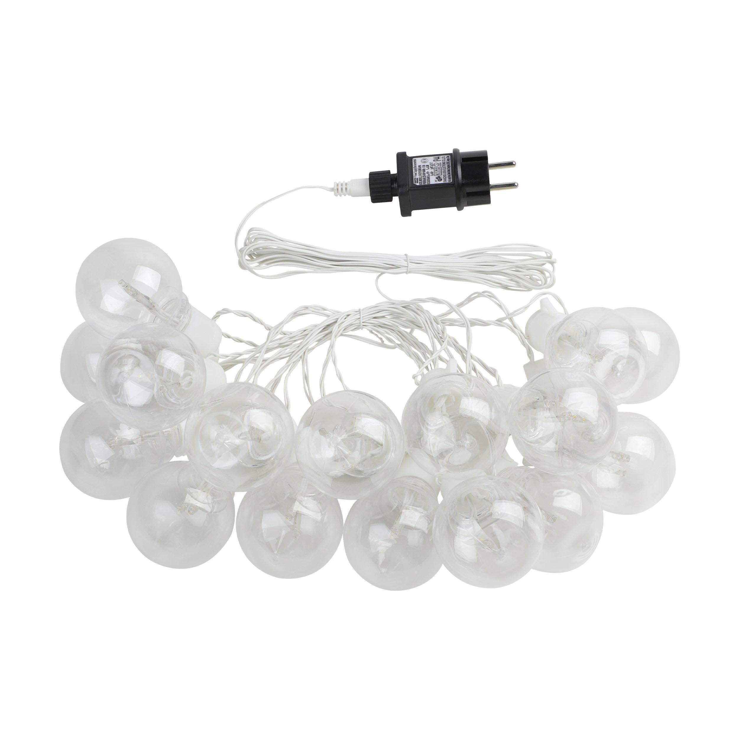 Guirlande lumineuse extérieure LED PARTAJ tranparente L450cm