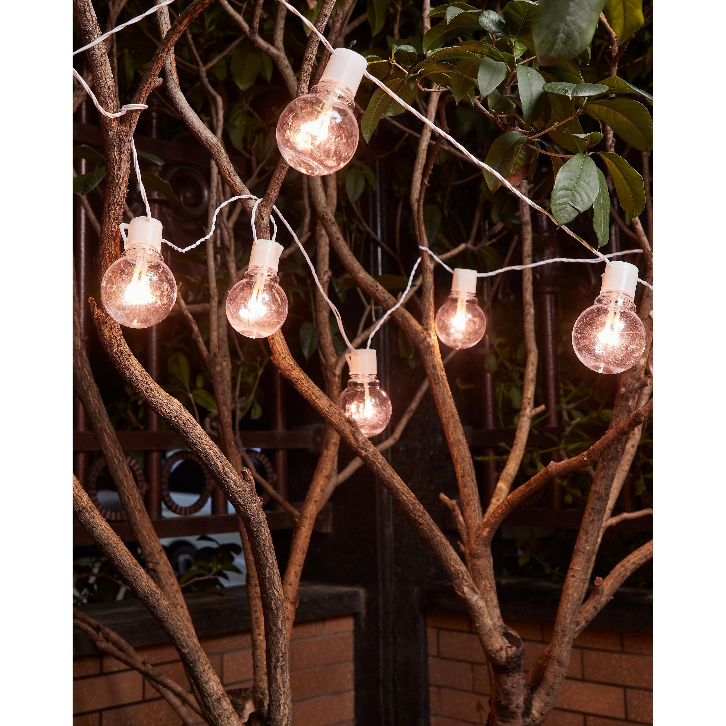 Guirlande lumineuse extérieure LED PARTAJ tranparente L450cm