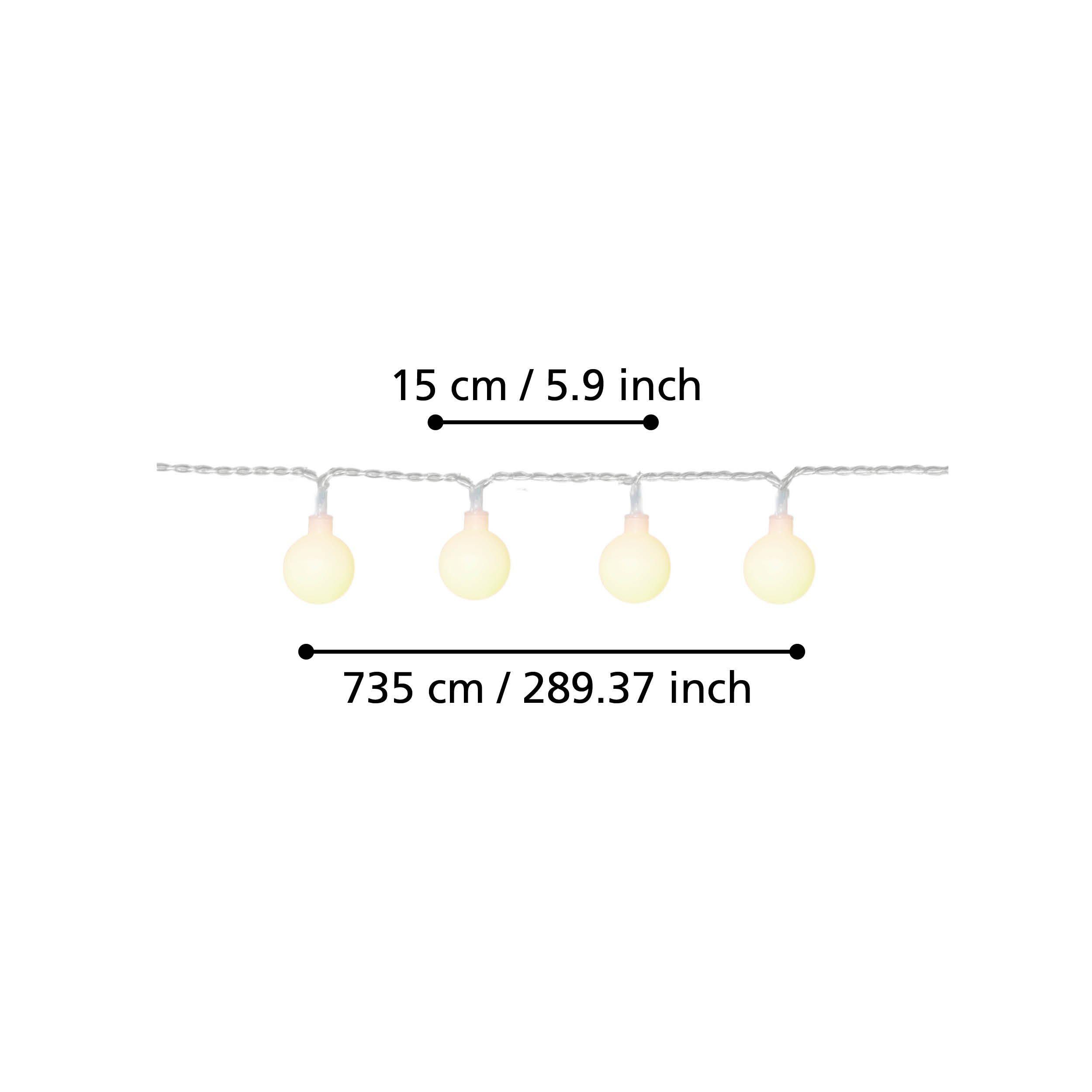 Guirlande lumineuse extérieure LED LIBISA blanc L735cm