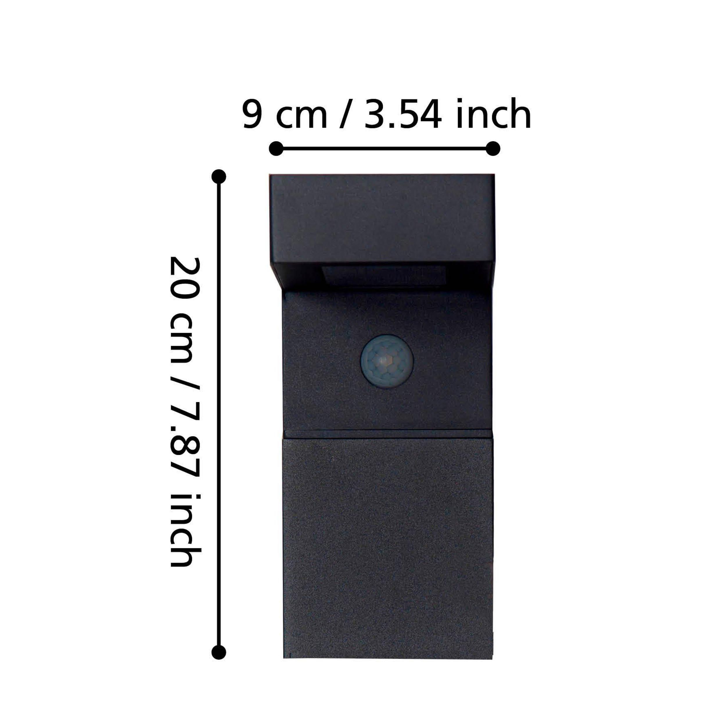 Applique extérieure LED BARACCONI noir H20cm