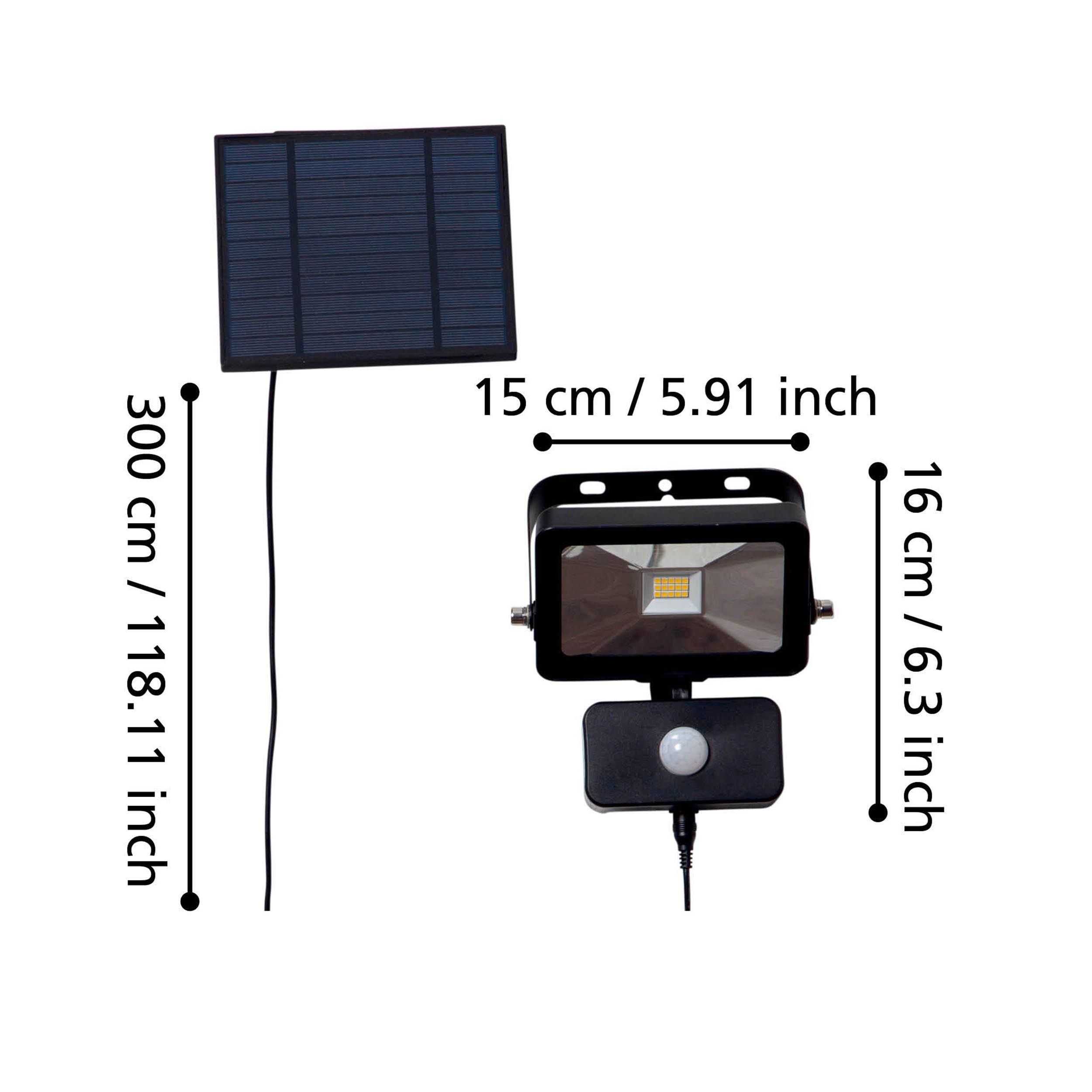 Applique extérieure LED VILLAGRAPPA noir H16cm
