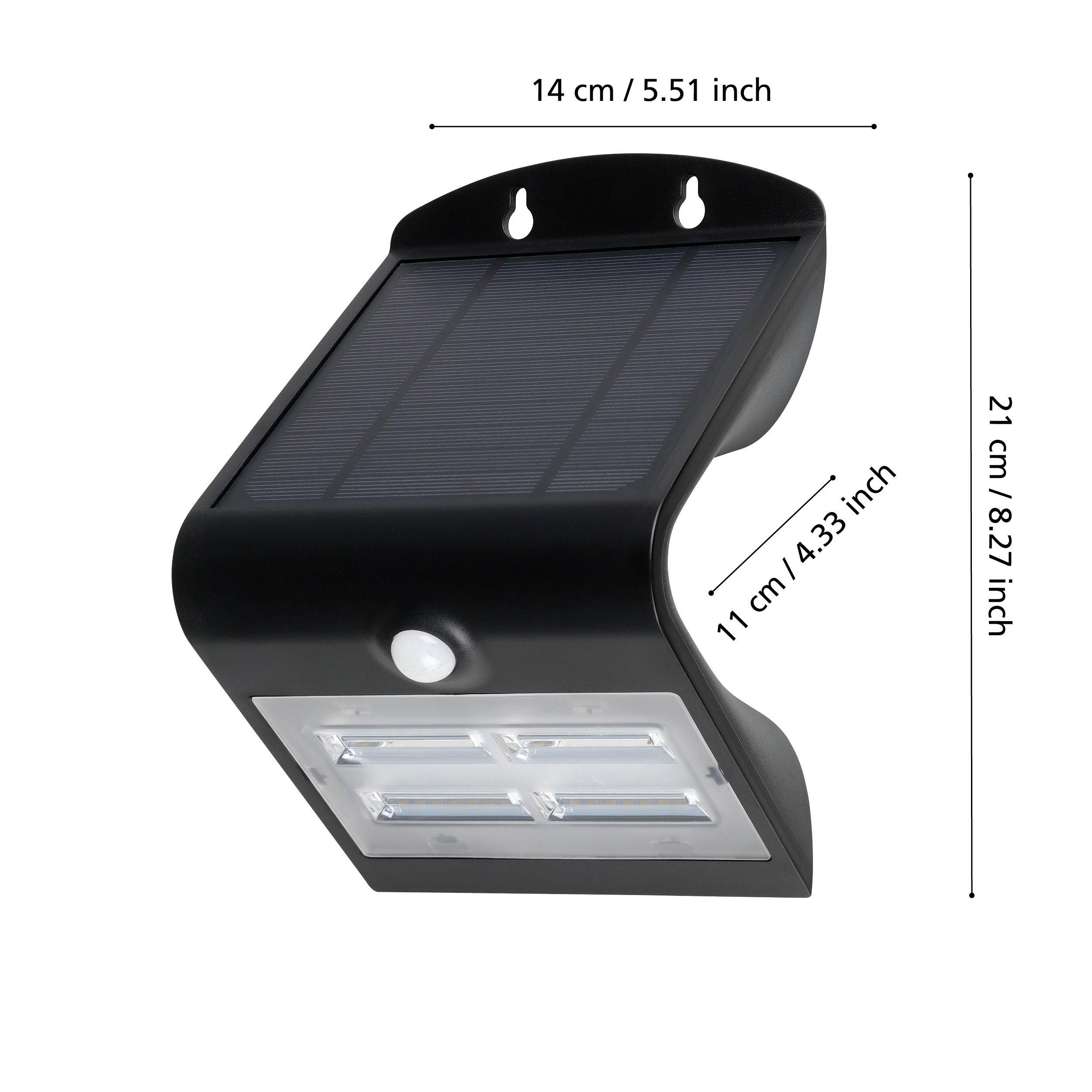 Applique extérieure LED LAMOZZO noir H21cm